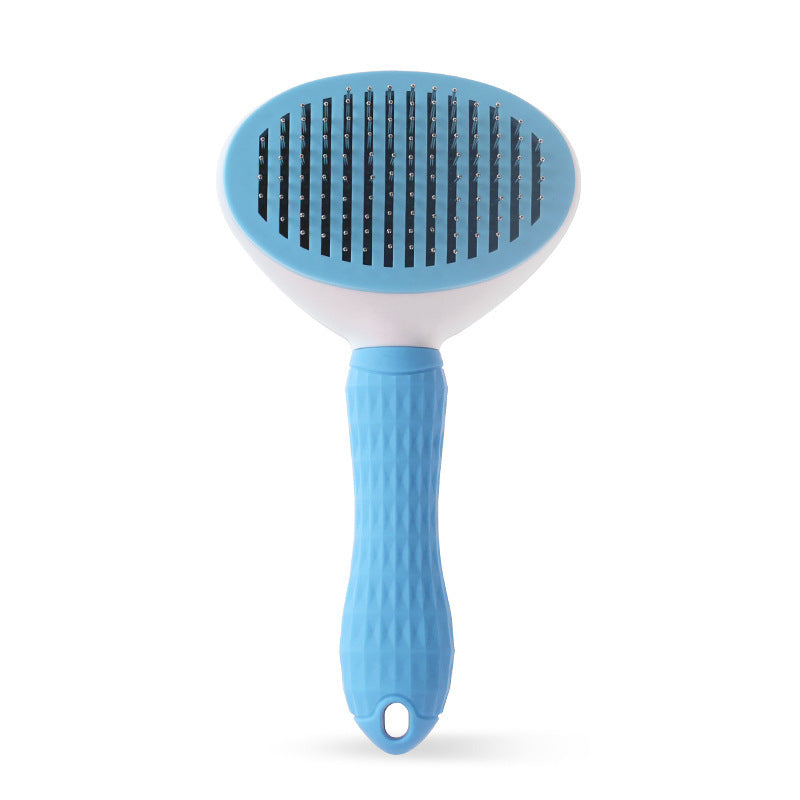 Stainless Steel Pet Comb – Effortless Fur Removal, Durable Design