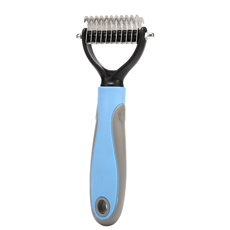 Dual-Sided Pet Grooming Comb – Shedding & Detangling Tool