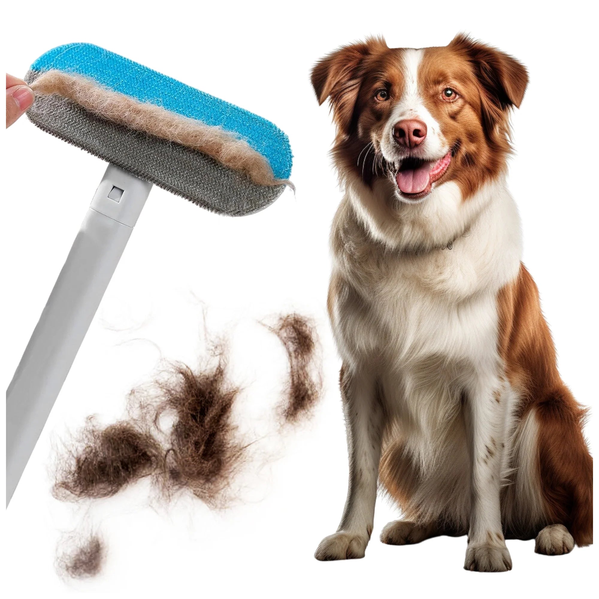 4-in-1 Wet & Dry Pet Hair Removal Brush – Versatile Cleaning Tool