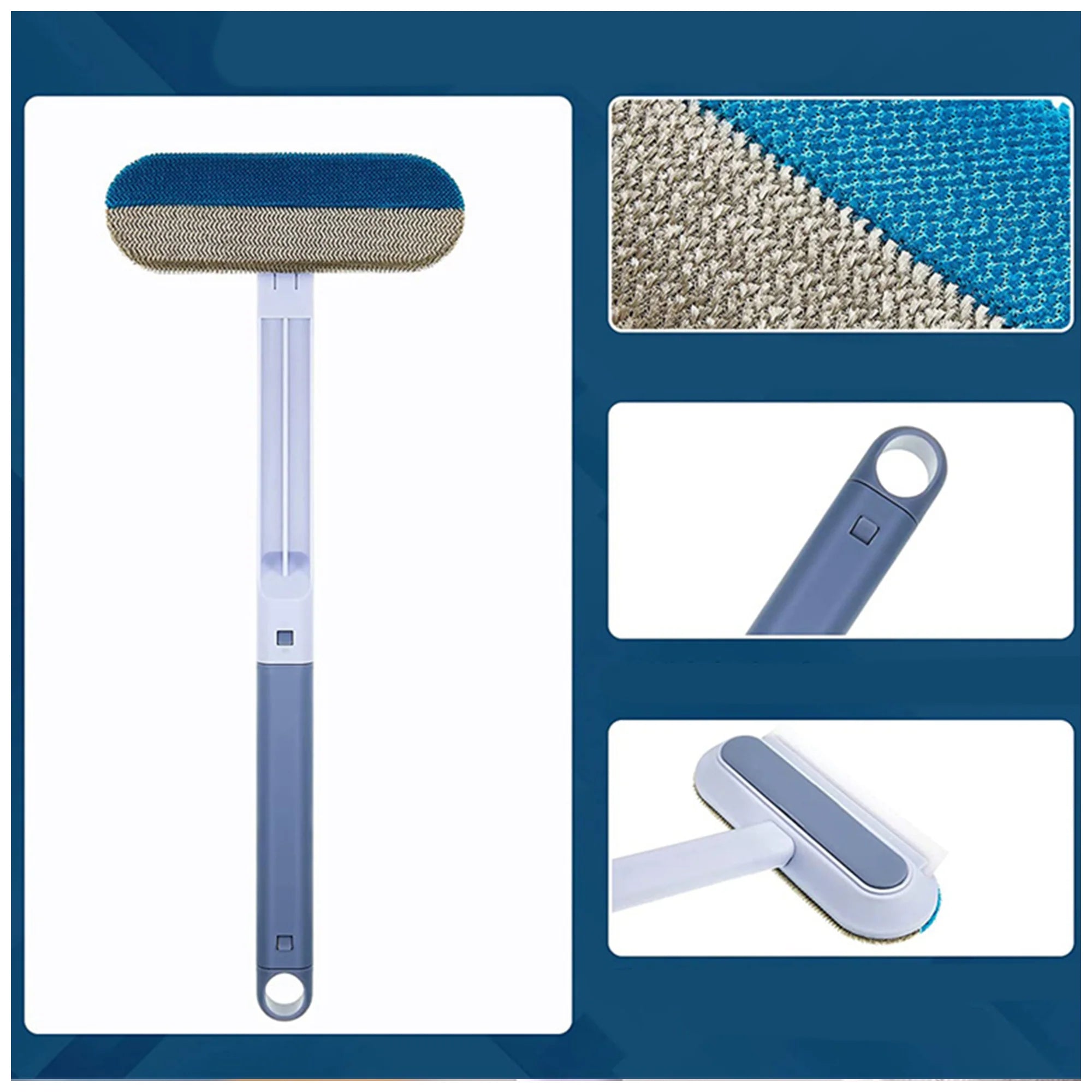 4-in-1 Wet & Dry Pet Hair Removal Brush – Versatile Cleaning Tool