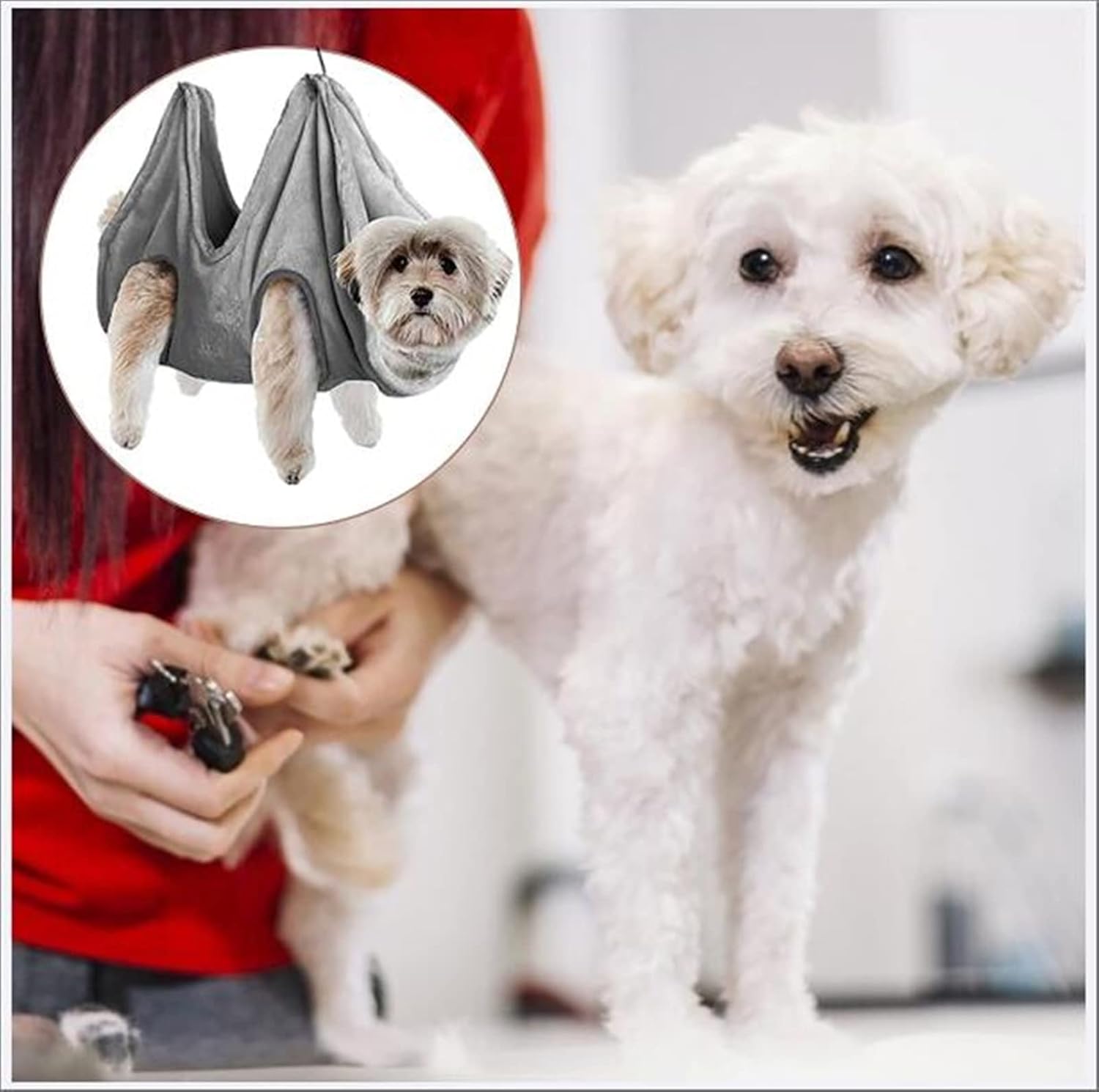 Breathable Pet Grooming Hammock – Ideal for Easy Bathing & Trimming