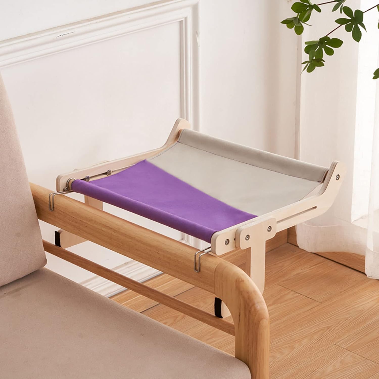Wooden Cat Window Perch – Washable, Easy Assembly Hanging Bed