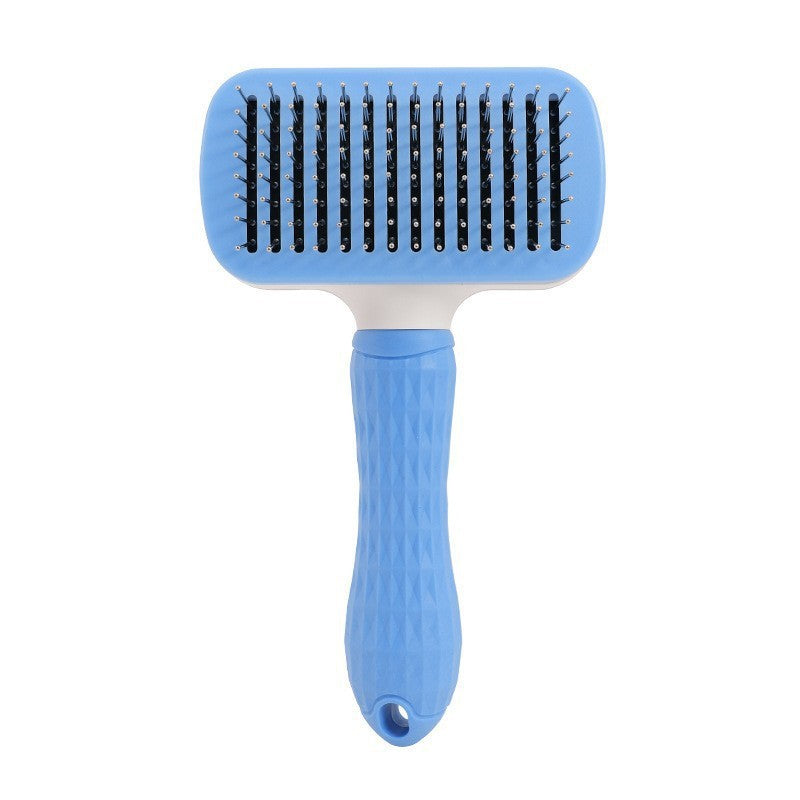 Stainless Steel Pet Comb – Effortless Fur Removal, Durable Design
