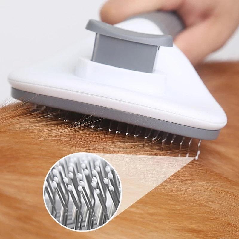 Stainless Steel Pet Comb – Effortless Fur Removal, Durable Design