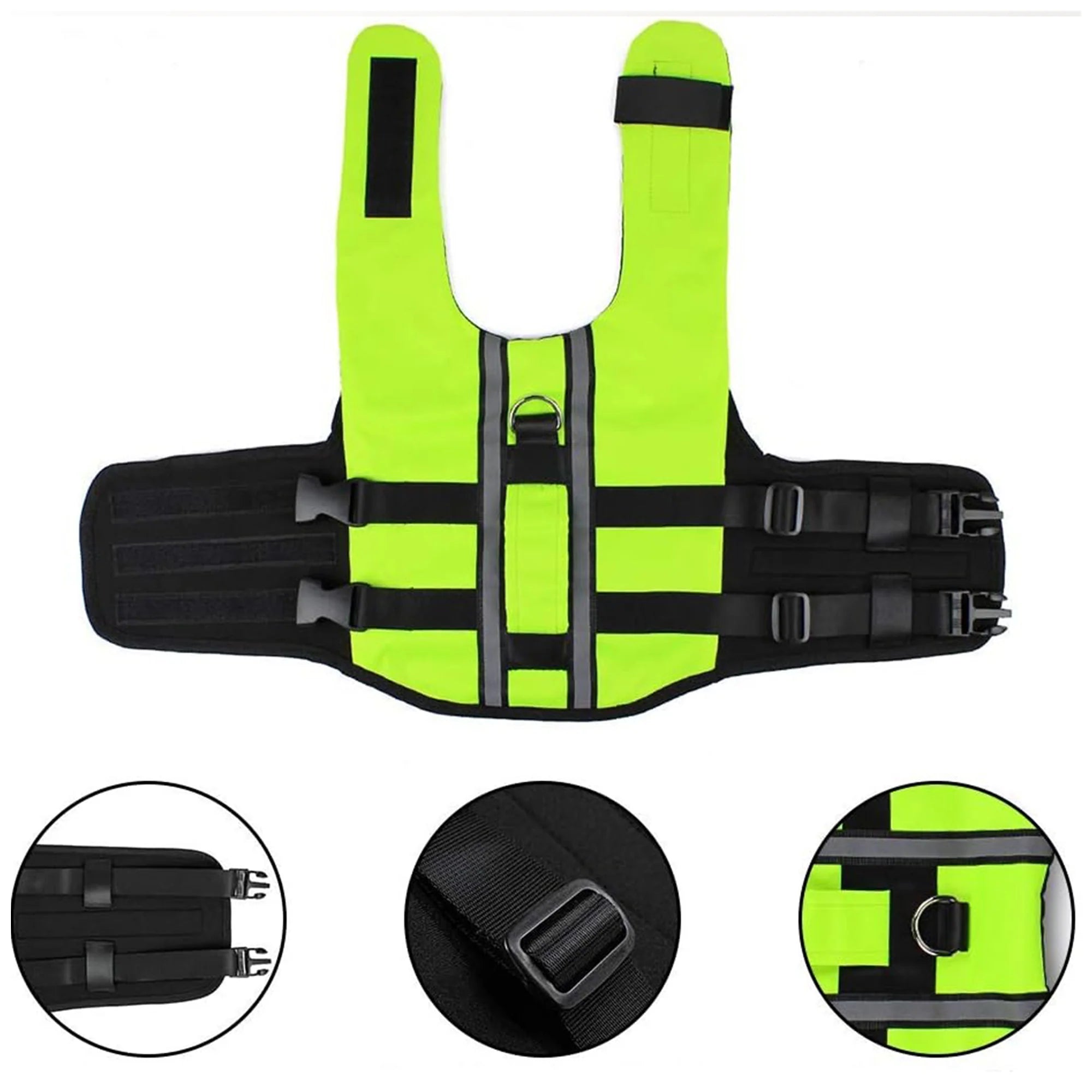 Adjustable Inflatable Pet Life Vest – Safety Swimming Jacket