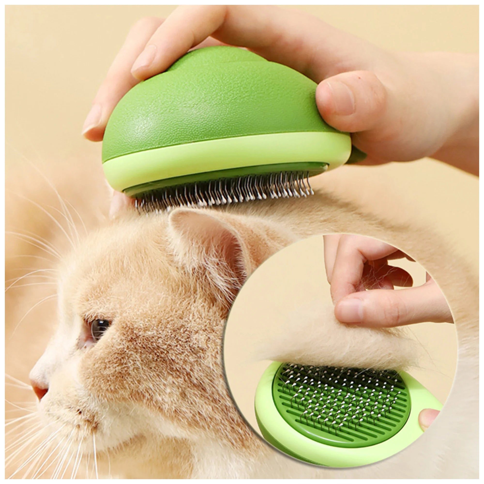 Avocado Pet Brush – 2-in-1 De-Shedding & Massage Tool