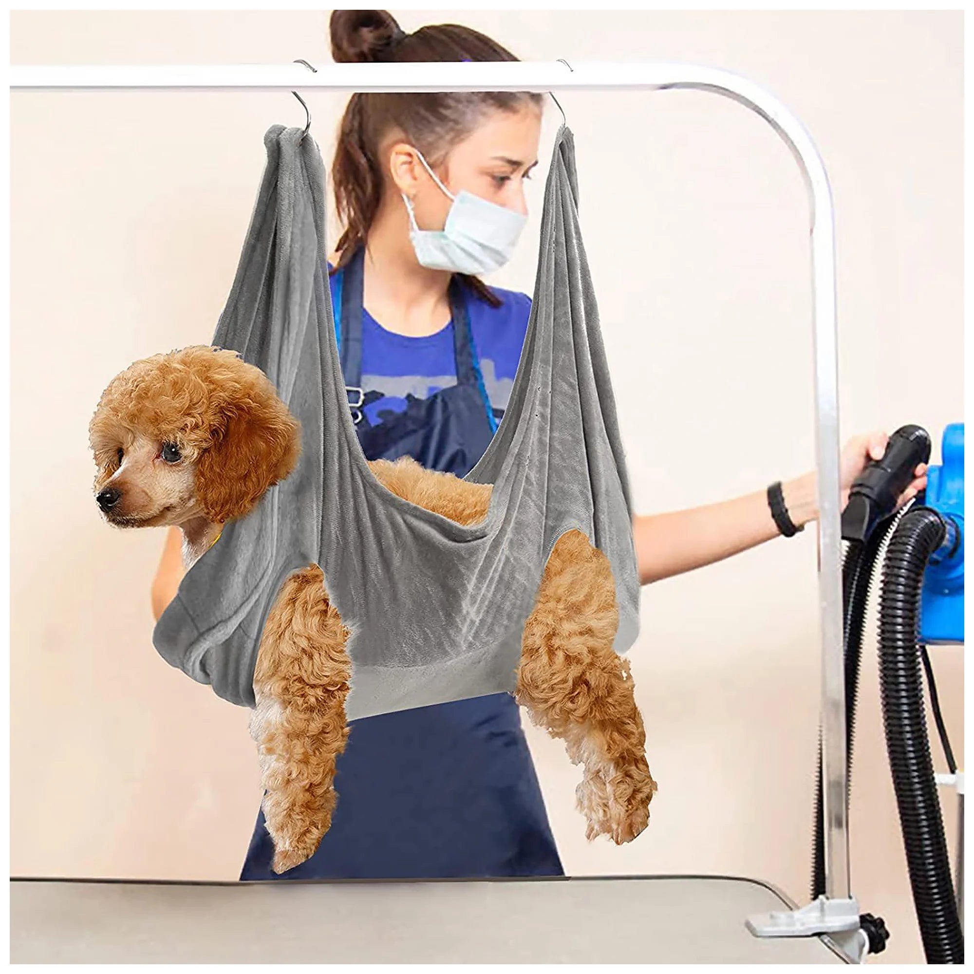 Breathable Pet Grooming Hammock – Ideal for Easy Bathing & Trimming