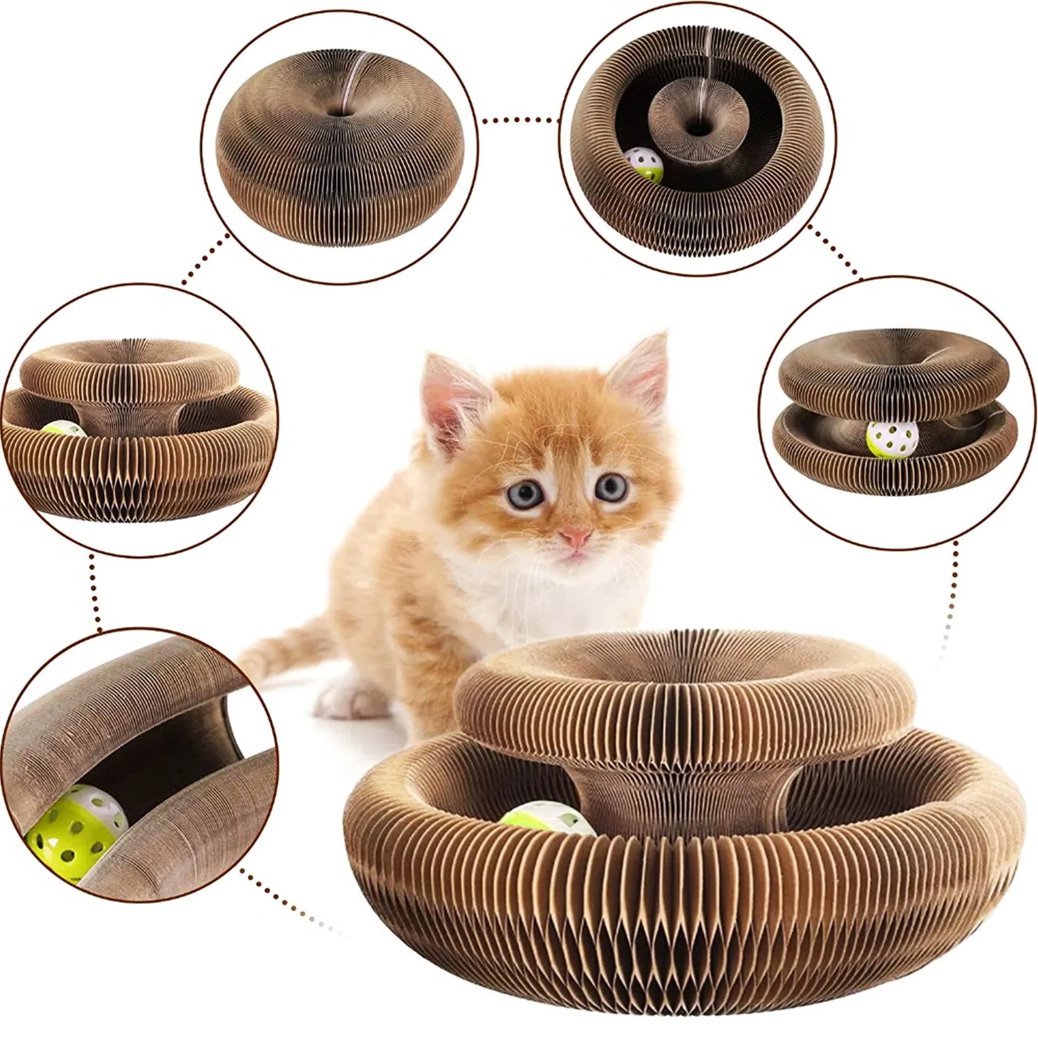 Interactive Cat Toy - Durable, Space-Saving Fun for Cats