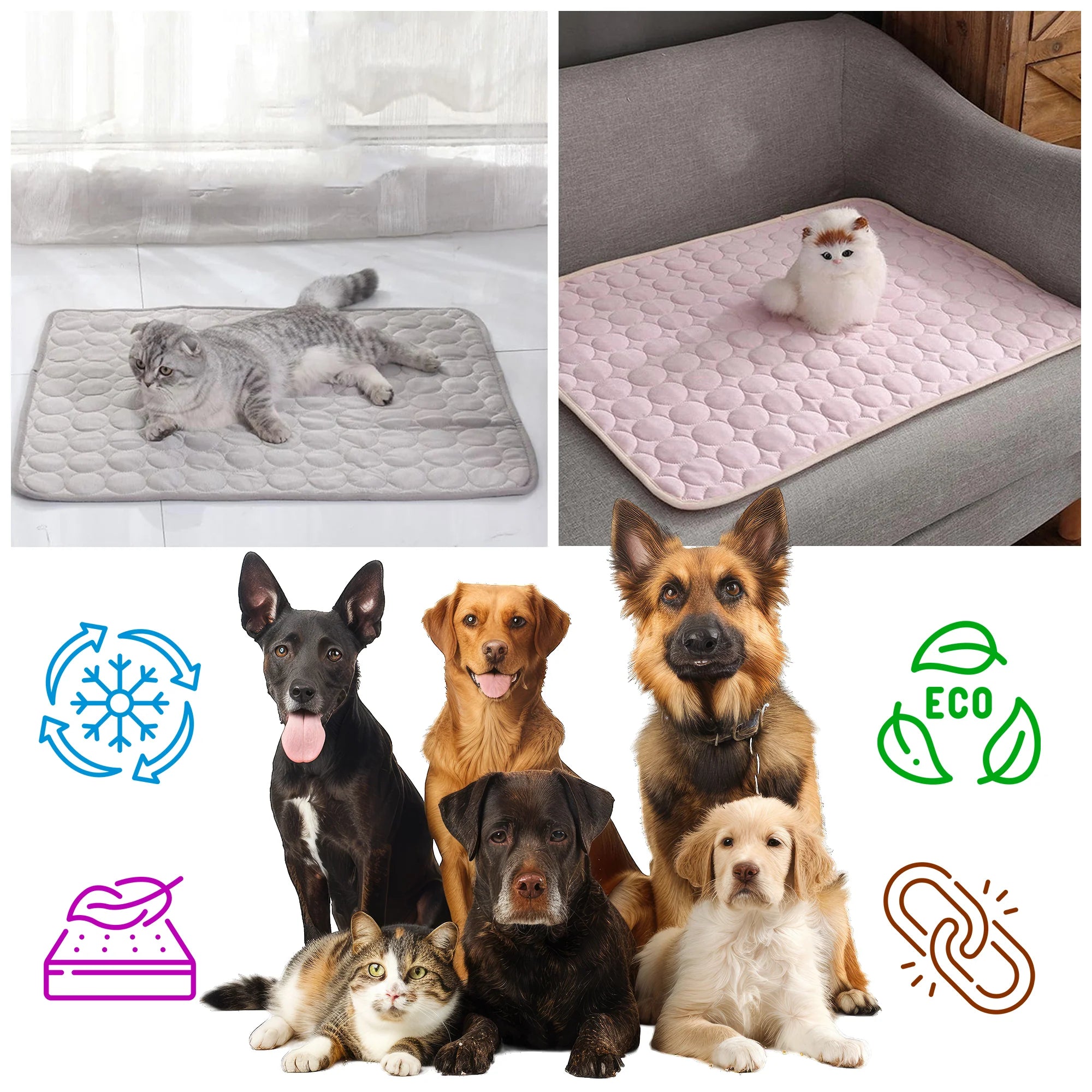 Cooling Pet Pad – Durable, Heat-Resistant for All Sizes