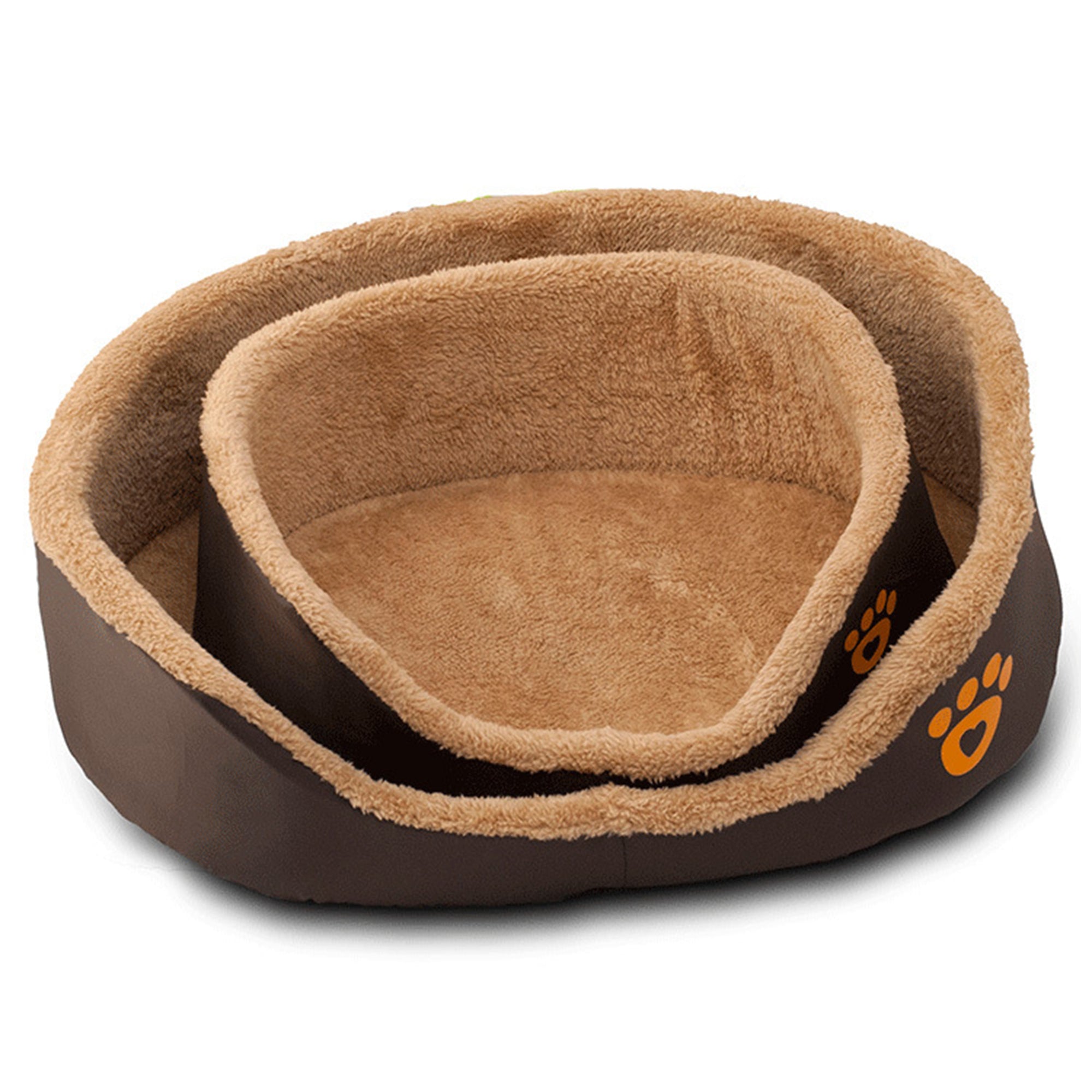 Cozy Warm Wool Dog Bed – Breathable Round Design, Hand Washable