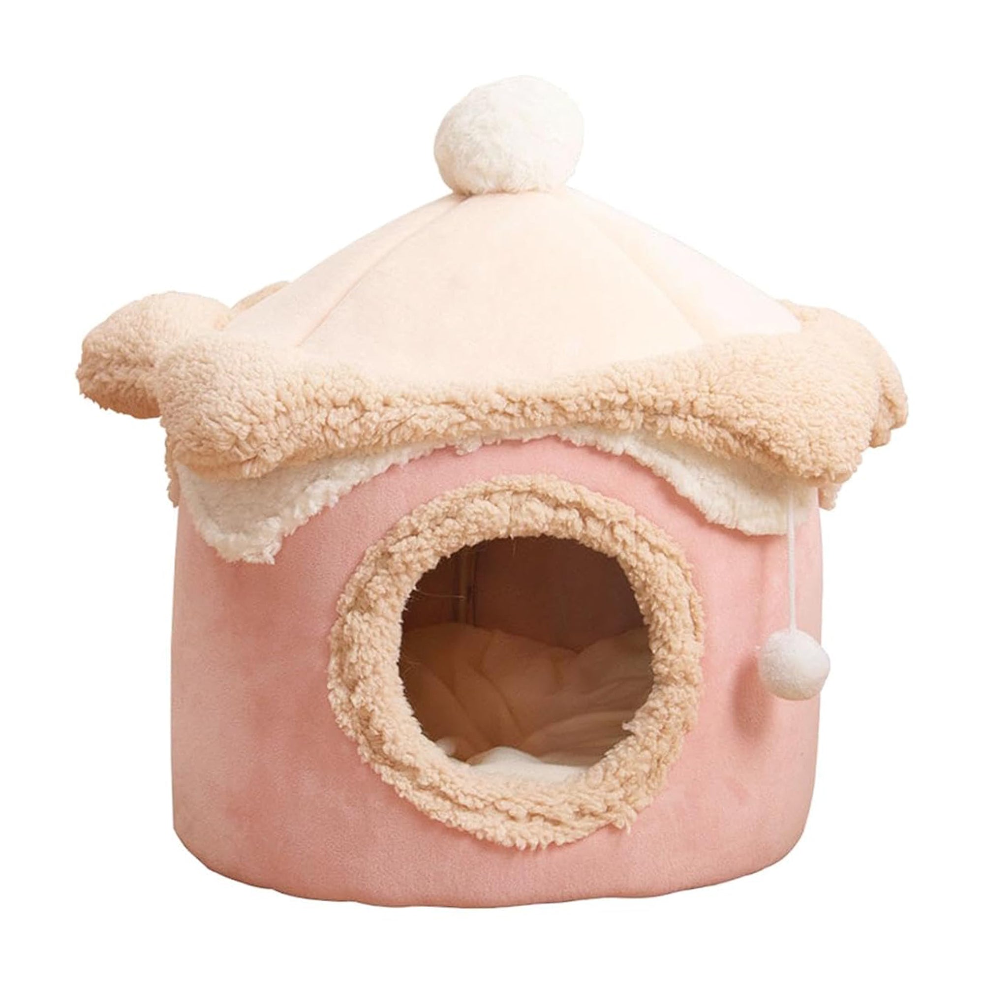 Cozy Ice Cream House Pet Bed – Soft Plush, Dog-Friendly Design
