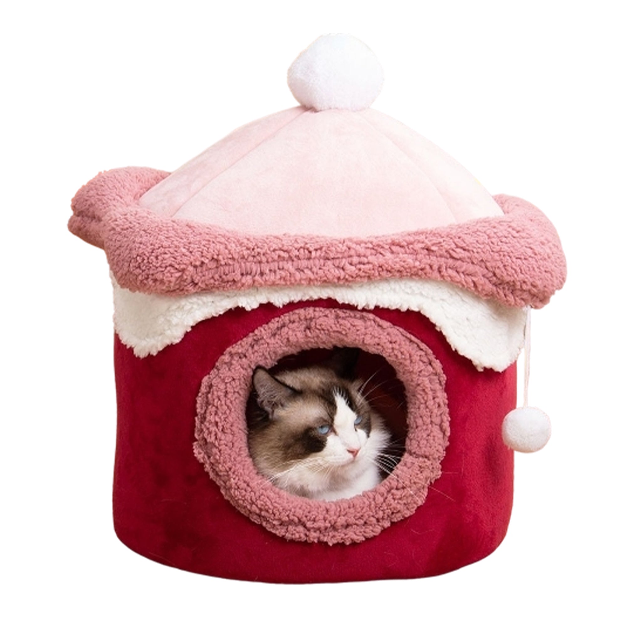 Cozy Ice Cream House Pet Bed – Soft Plush, Dog-Friendly Design