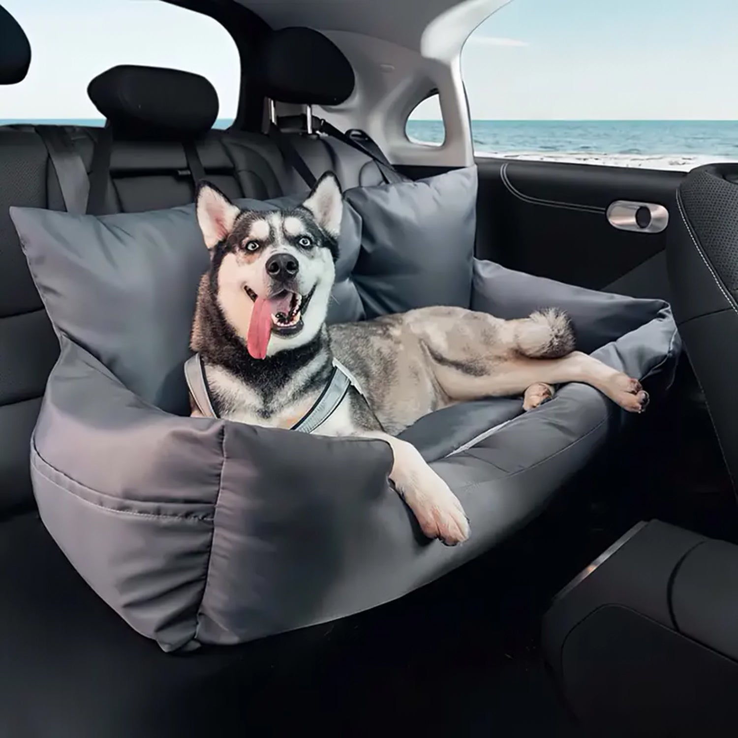 Cozy Pet Car Seat – Easy Installation, Comfortable Cushion