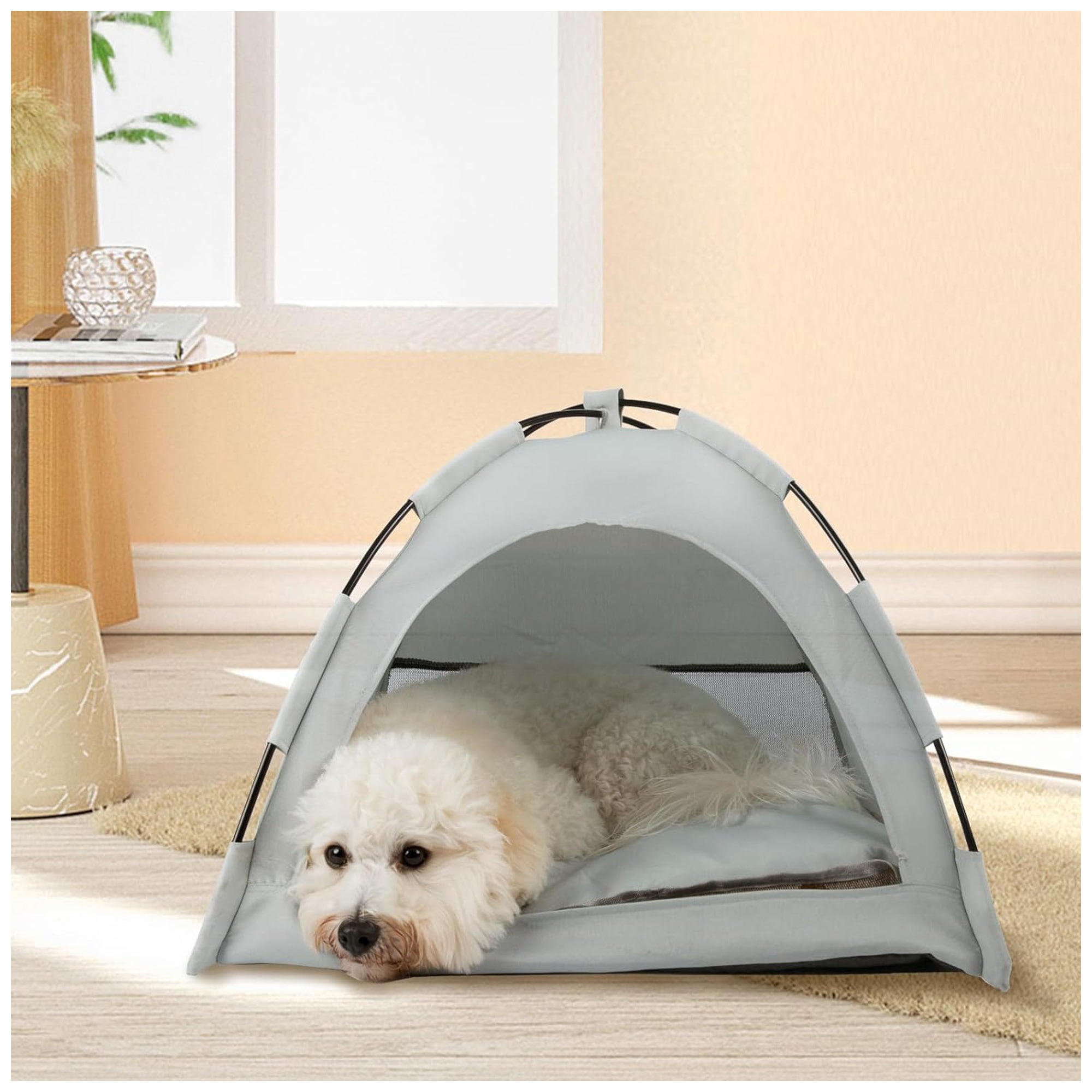 Cozy Portable Pet Bed – Easy Clean, Travel-Friendly Design