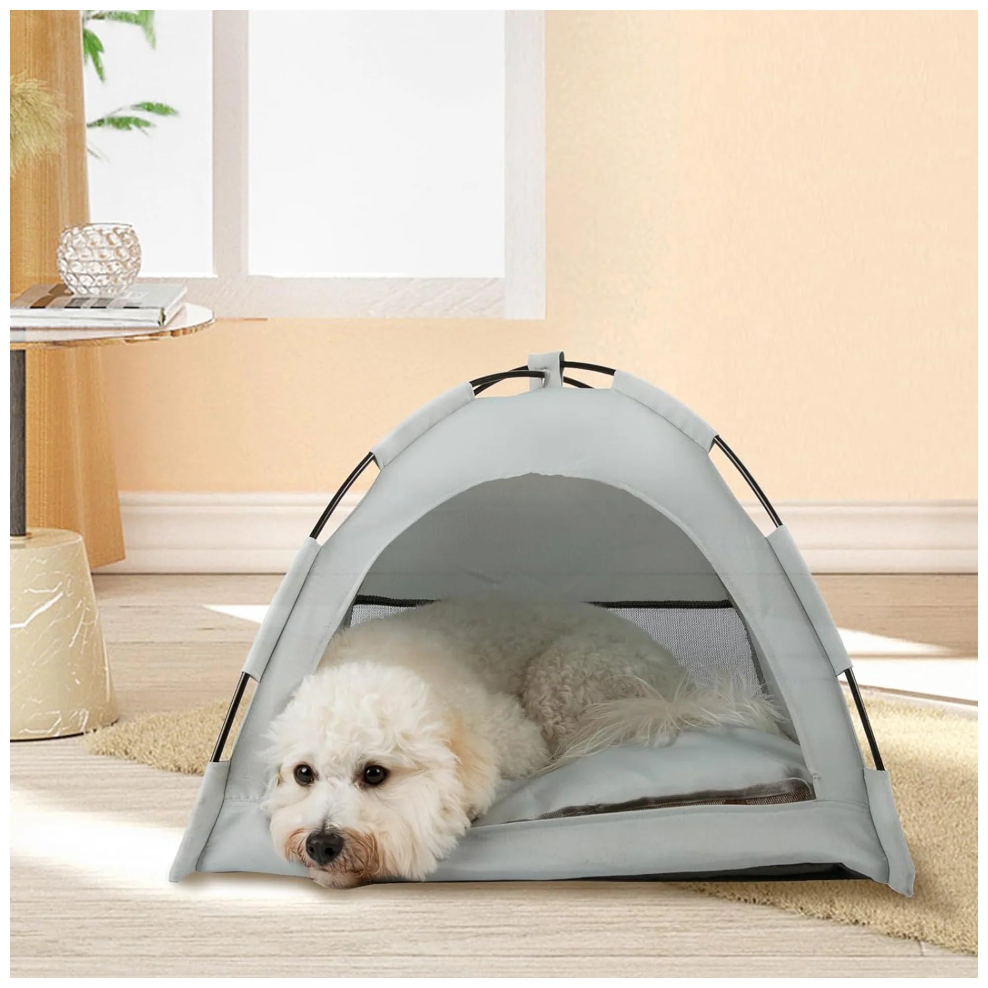 Cozy Portable Pet Bed – Easy Clean, Travel-Friendly Design
