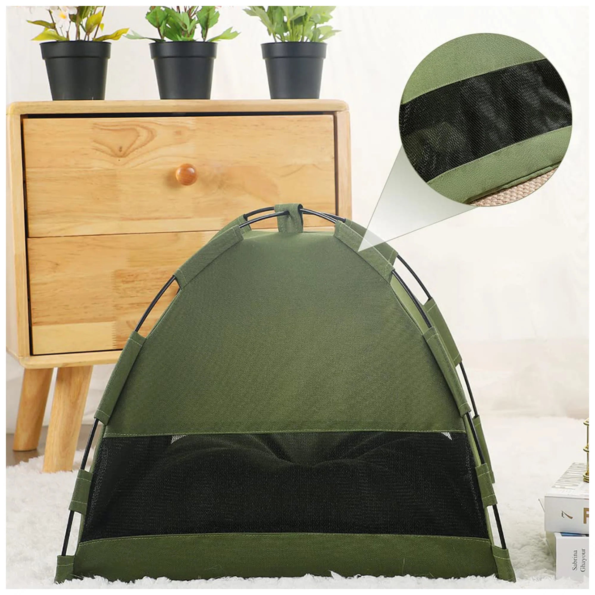 Cozy Portable Pet Bed – Easy Clean, Travel-Friendly Design