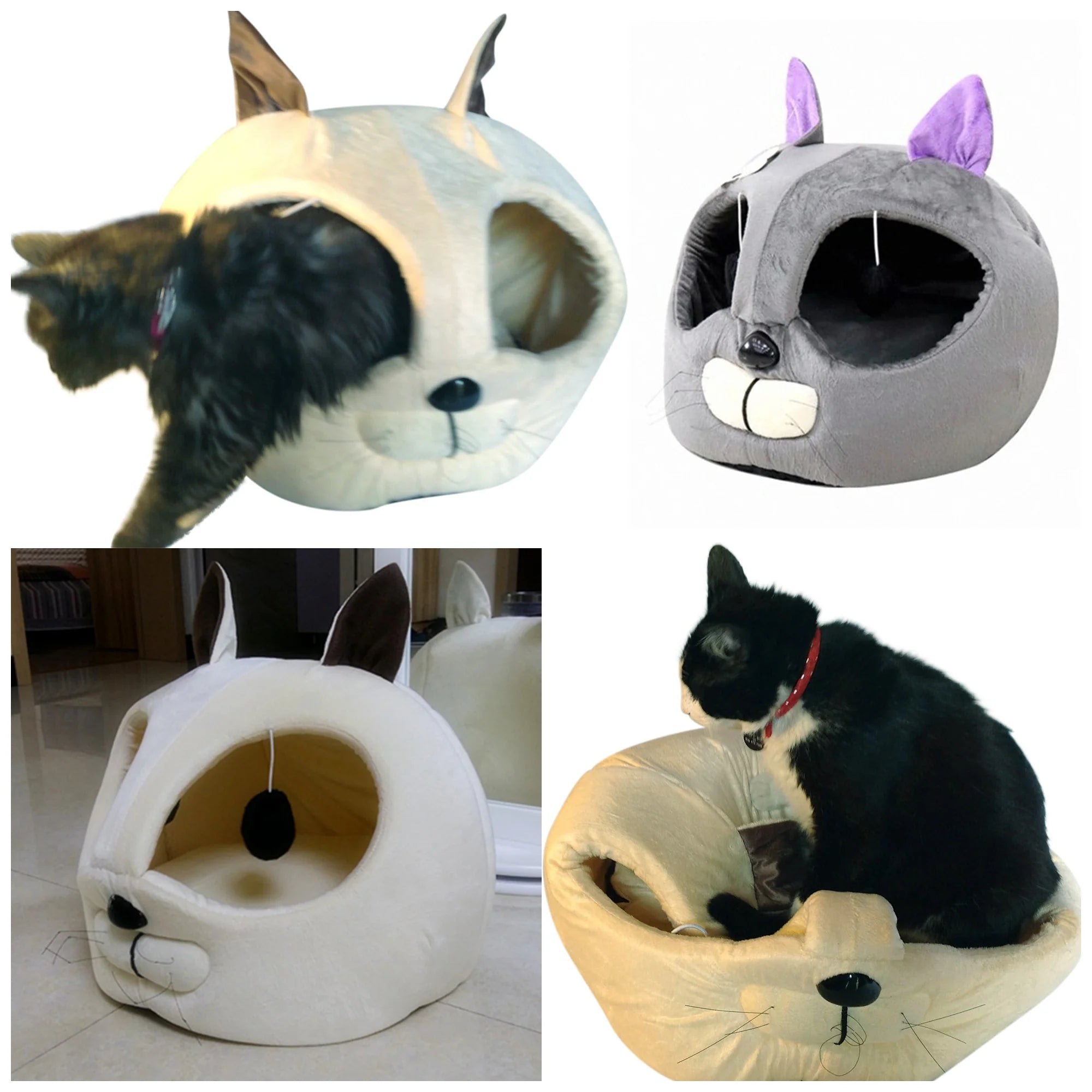 Cozy Short Plush Pet Bed – Machine Washable, Comfy Design