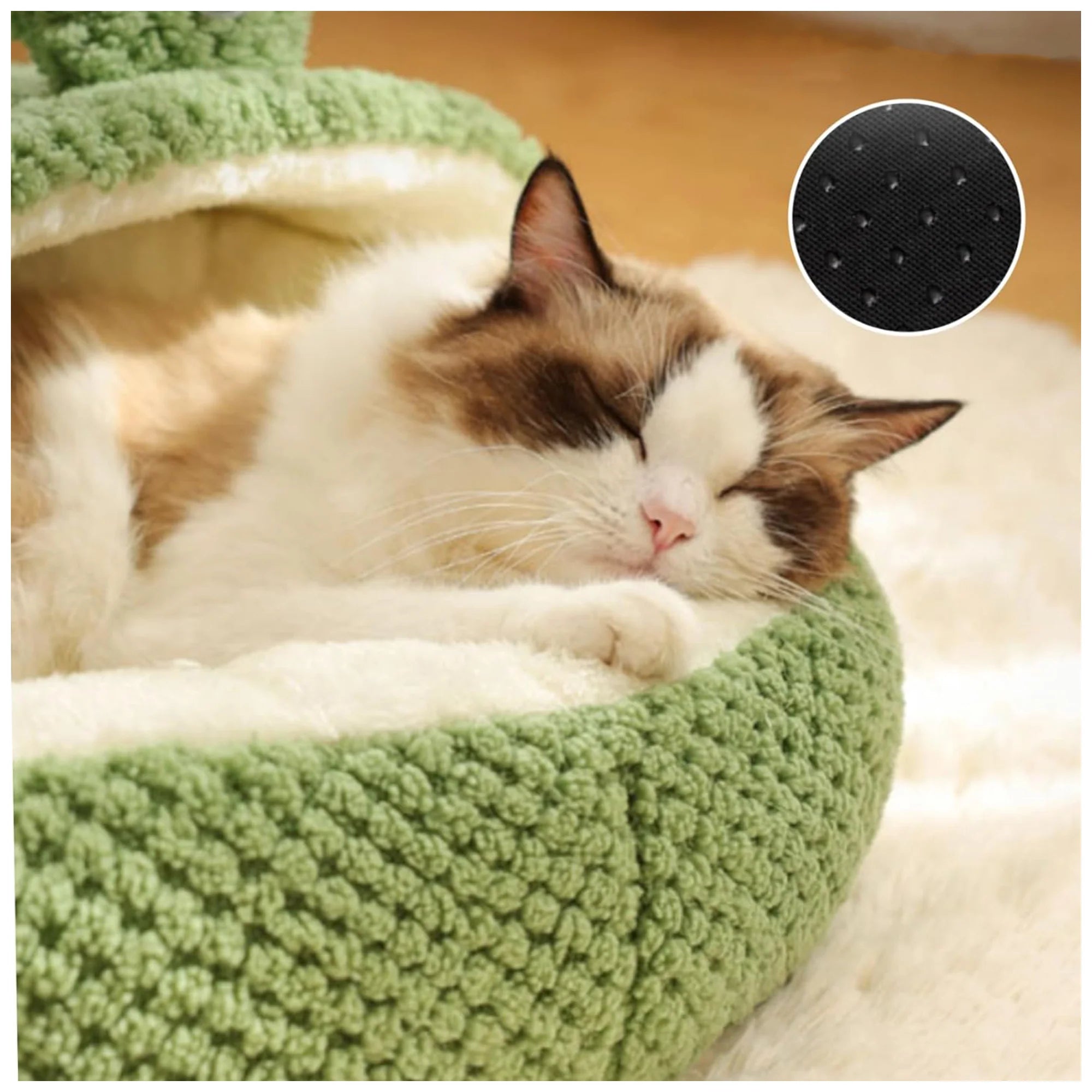 Cute Frog Plush Pet Bed – Warm, Non-Slip Design for Cozy Sleep