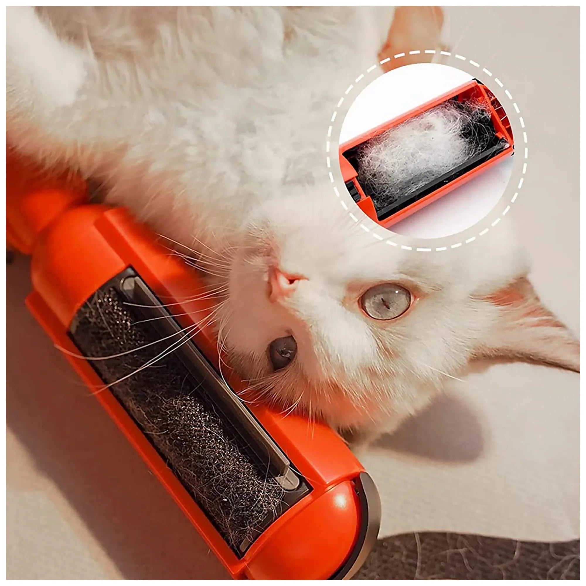 Double-Sided Pet Hair Remover – Easy Clean, Portable Design