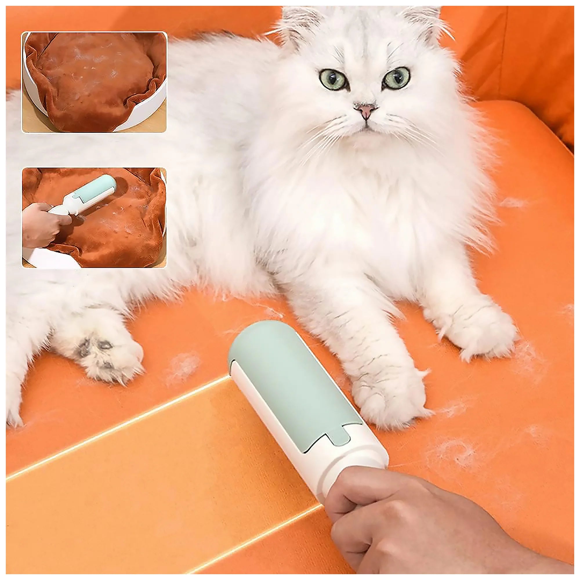 Double-Sided Pet Hair Remover – Easy Clean, Portable Design