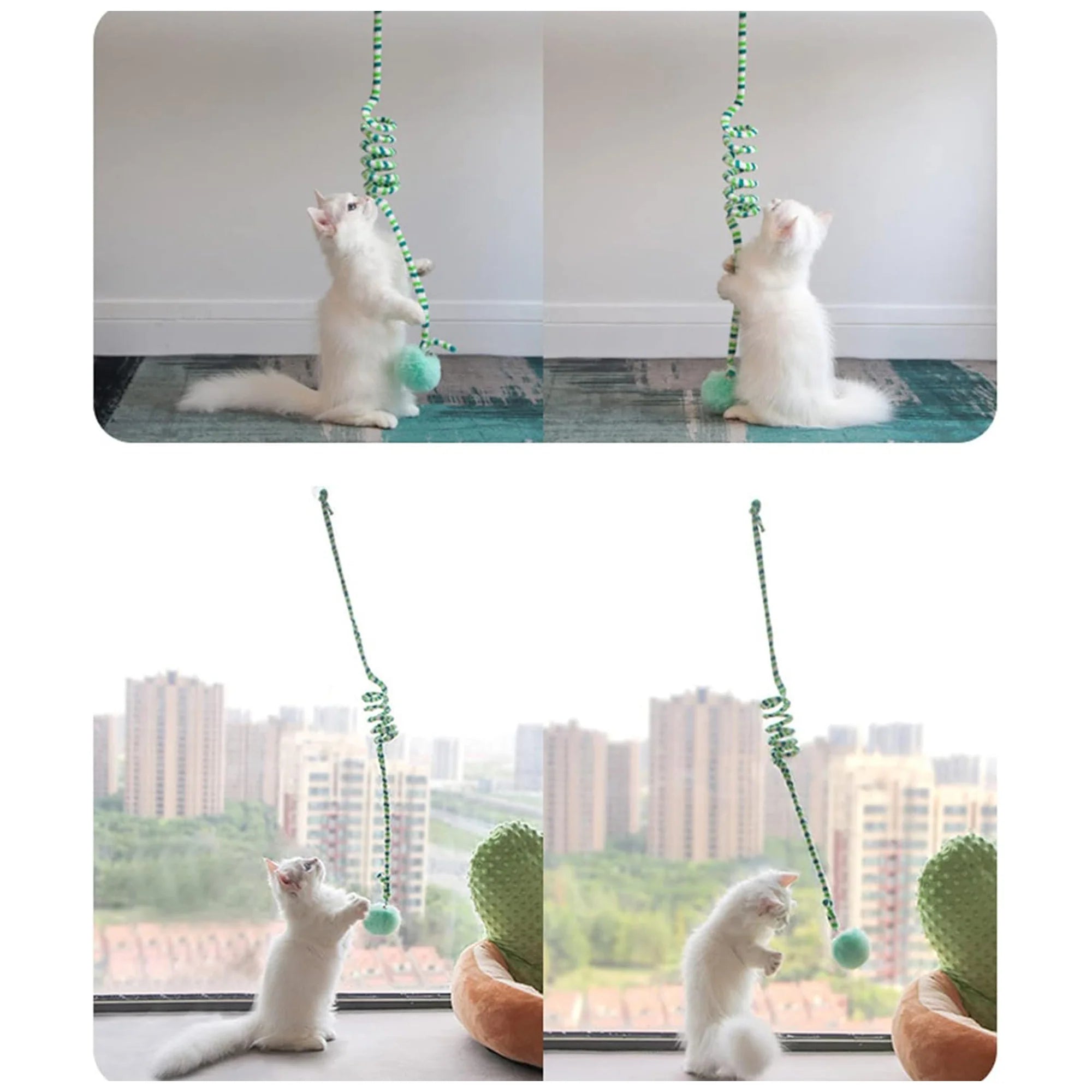 Endless Fun Interactive Cat Teaser Toy – Sucker Attachment