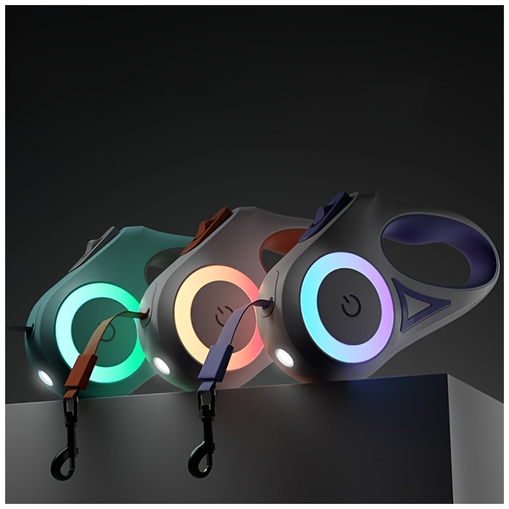 Illuminating Retractable Dog Leash – LED Safety & 16ft Freedom