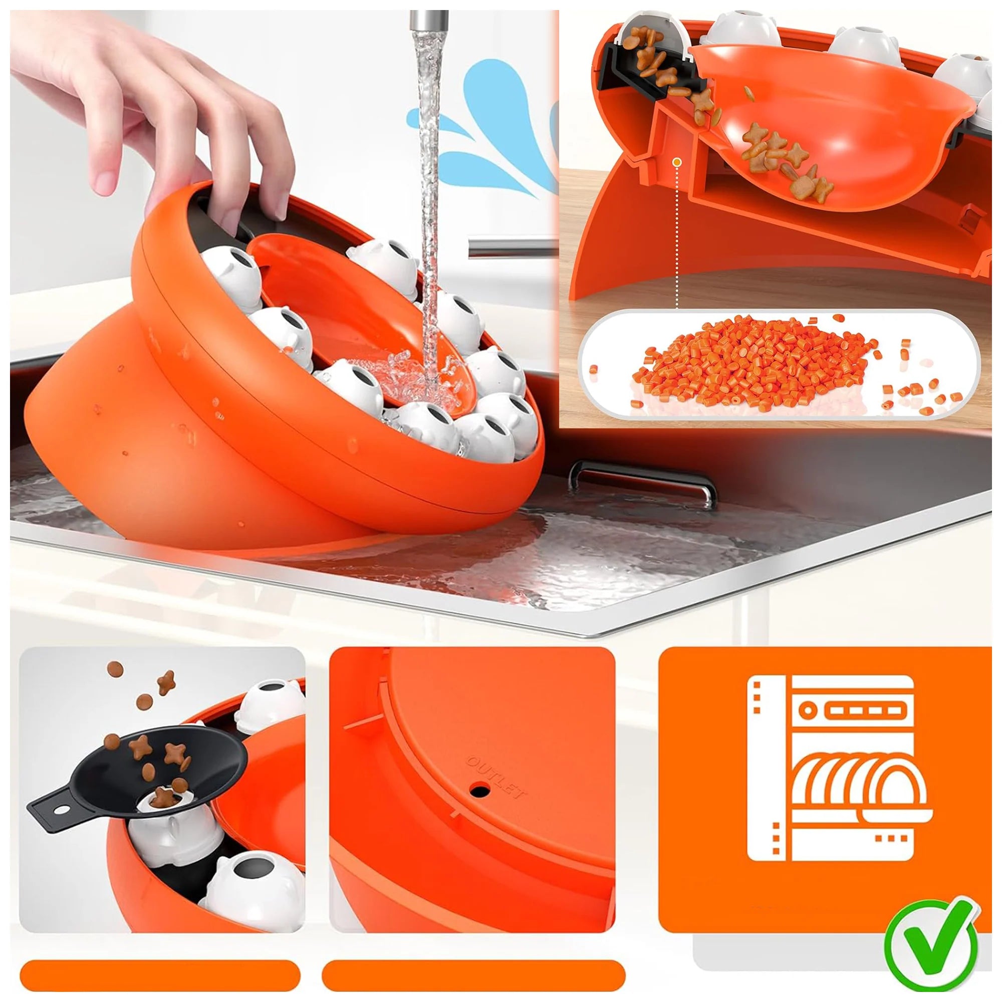 Interactive Cat Puzzle Feeder – Slow Feed, Engaging Fun