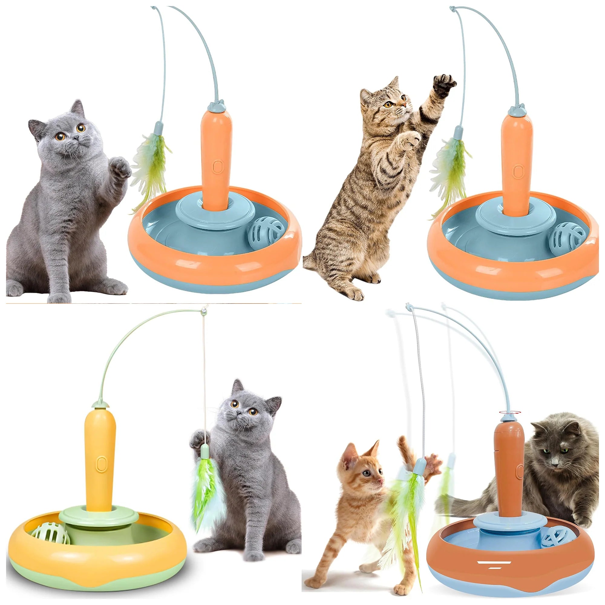 Interactive Cat Toy Turntable – Engages Cats, Battery Operated