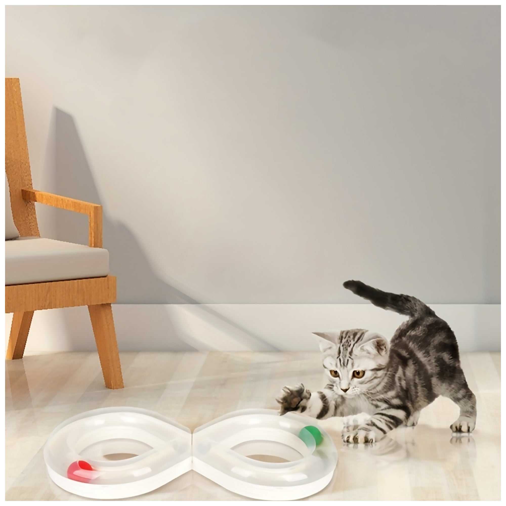Kitty Tracks Interactive Cat Track Toy | Endless Fun for Your Feline