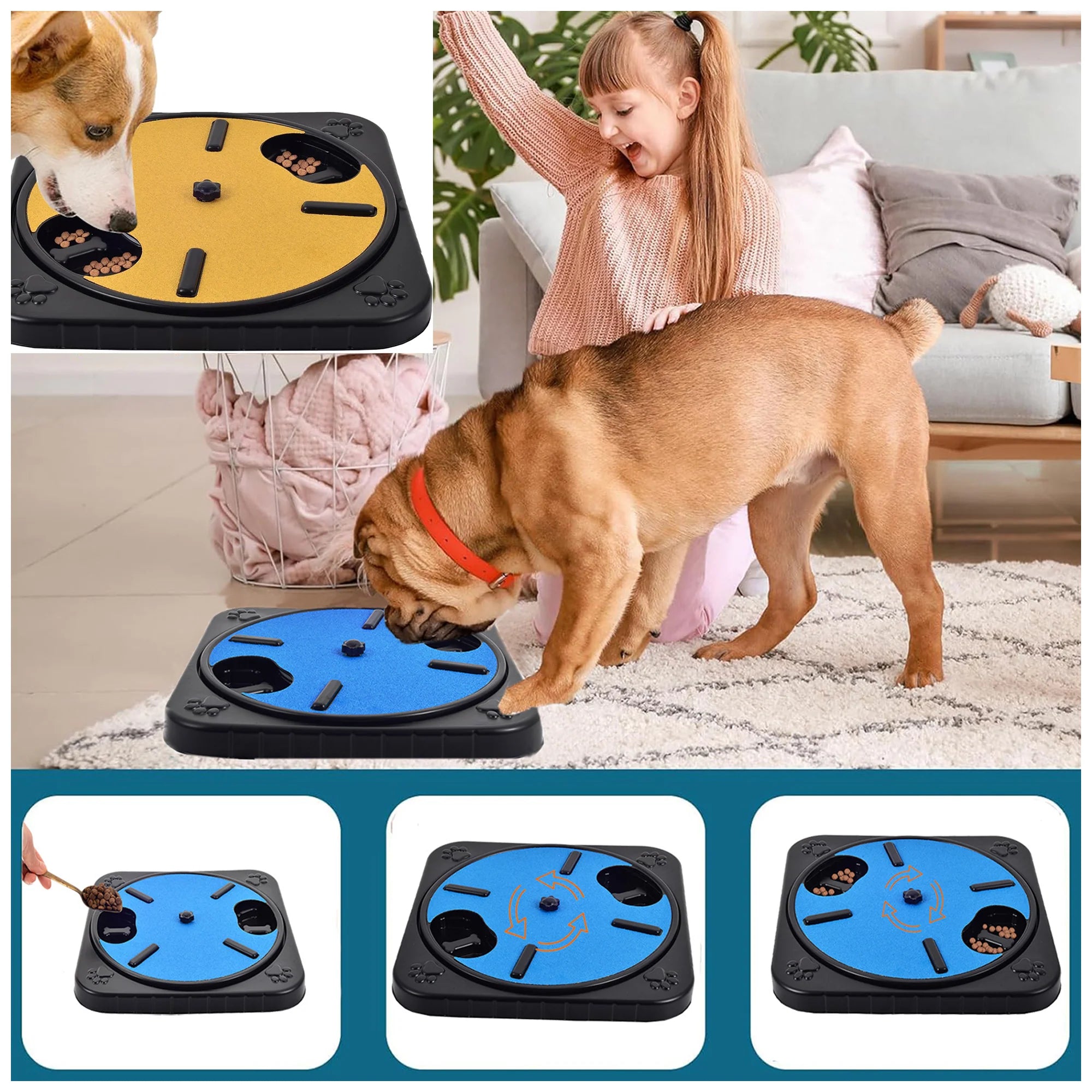 Interactive Dog Nail Scratchboard – Fun Treats & Grooming Toy
