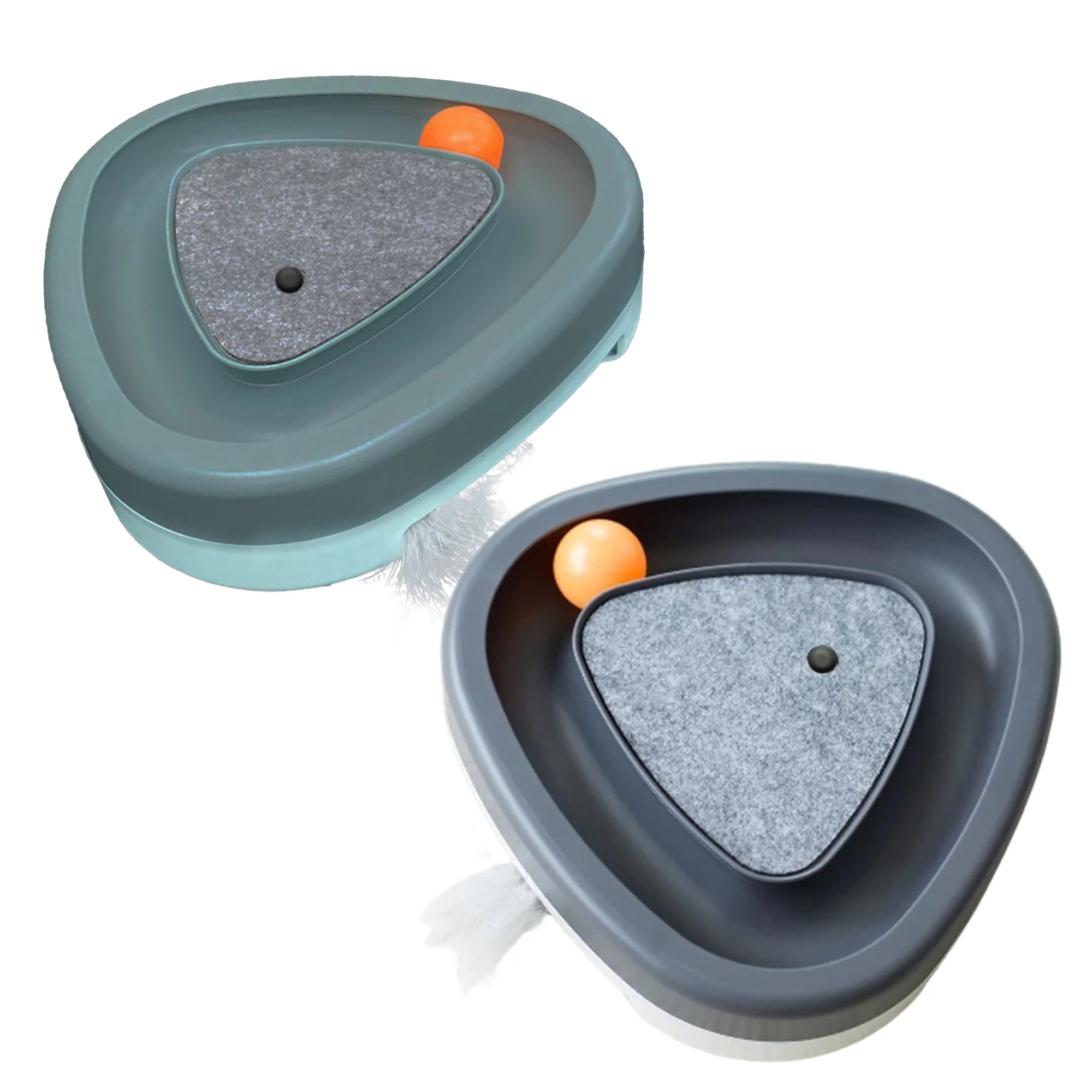 Interactive Electric Cat Toy – Self-Play Scratcher with Feathers