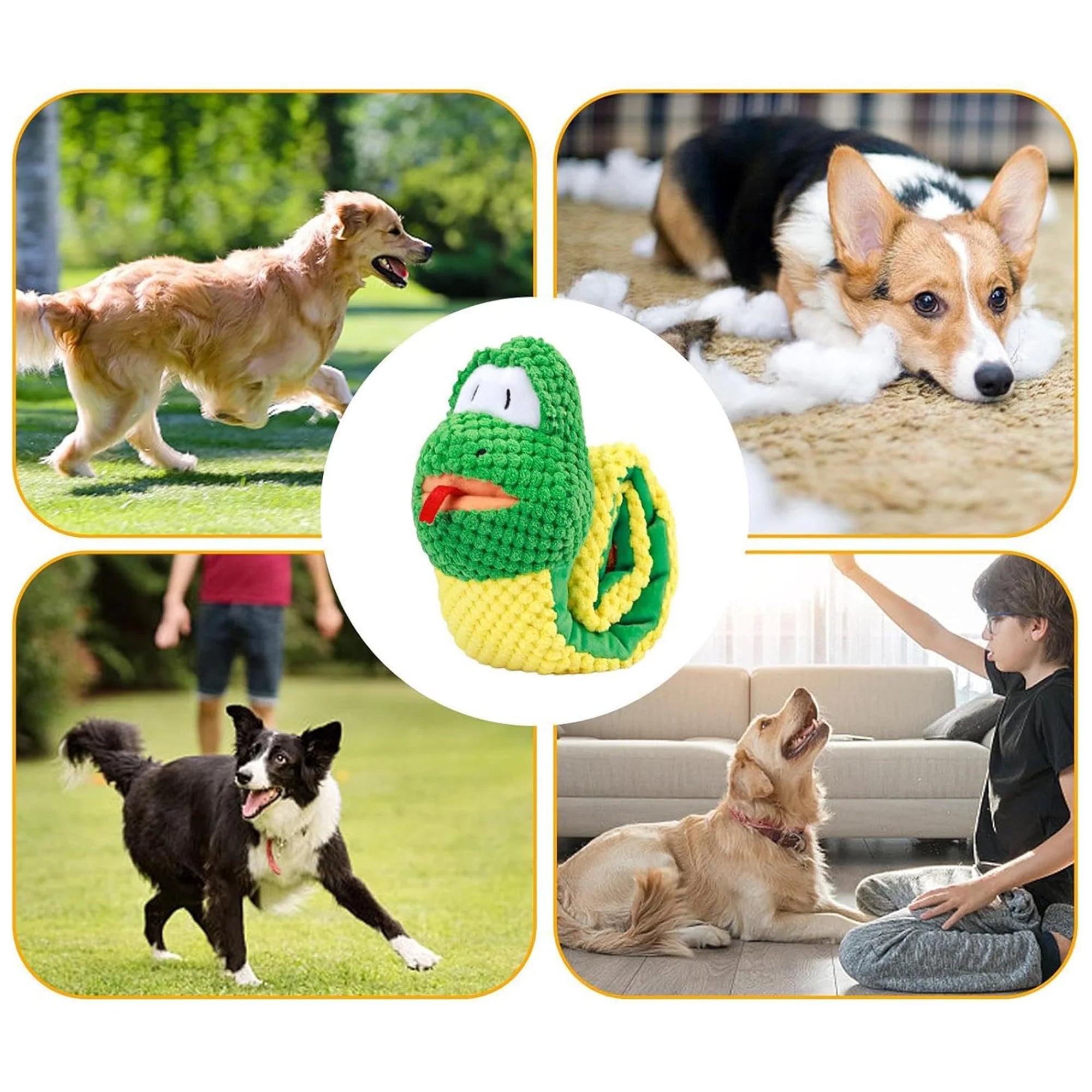 Interactive Snuffle Dog Toy – Plush Puzzle for Stress Relief