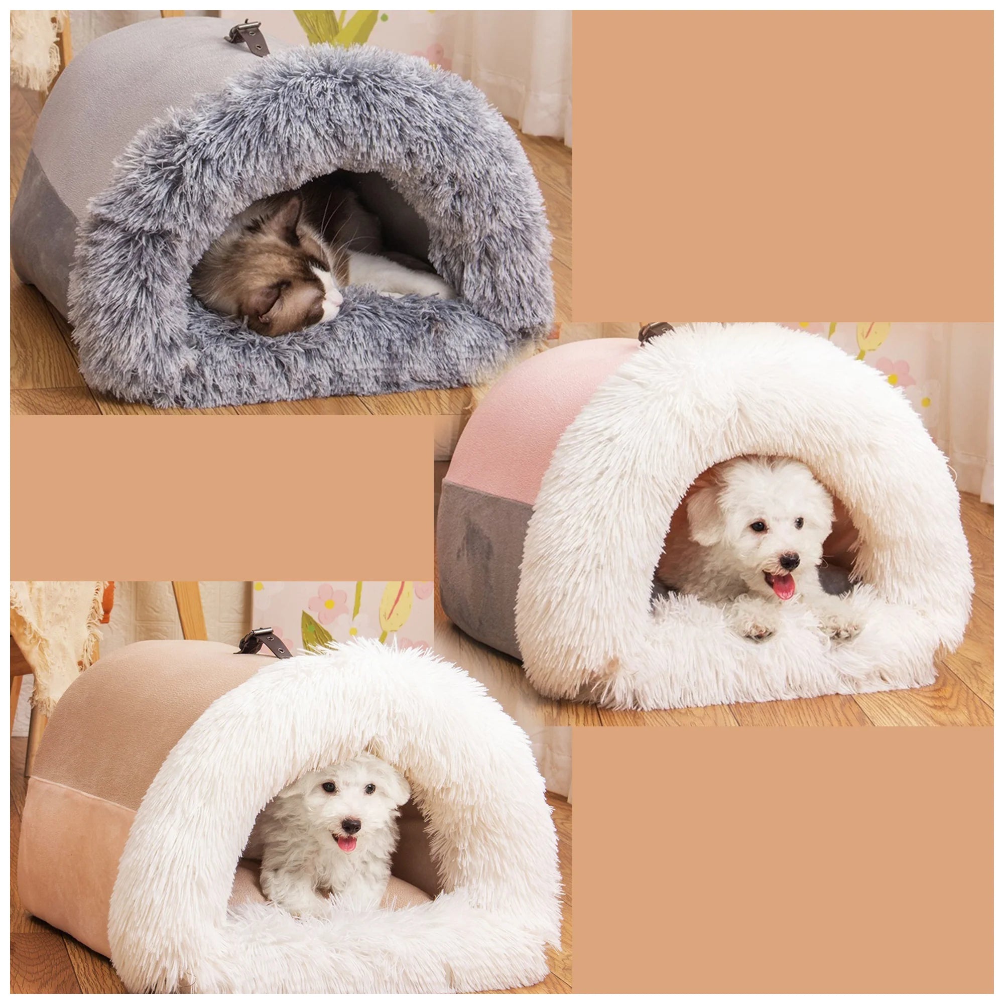 Multi-Functional Pet Bed – Soft Plush Design