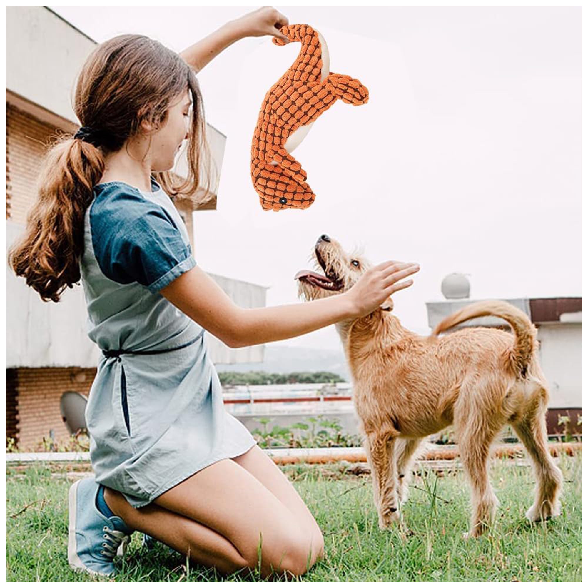 Noisy Plush Interactive Dinosaur Toy – Chew-Friendly, 25cm