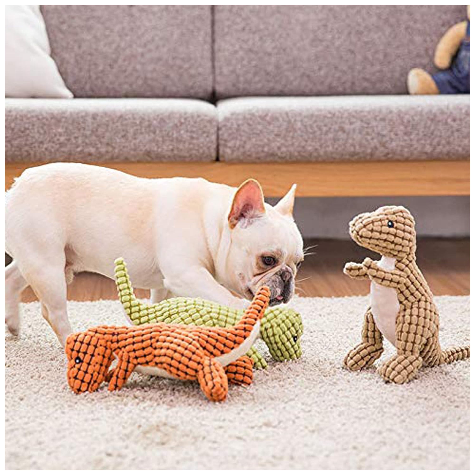 Noisy Plush Interactive Dinosaur Toy – Chew-Friendly, 25cm
