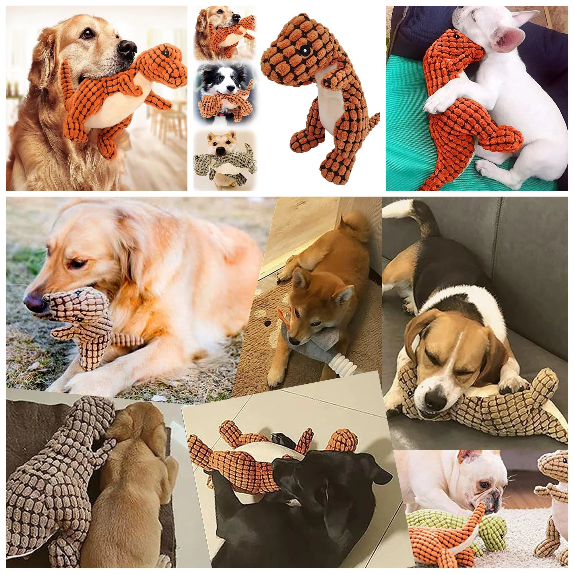 Noisy Plush Interactive Dinosaur Toy – Chew-Friendly, 25cm