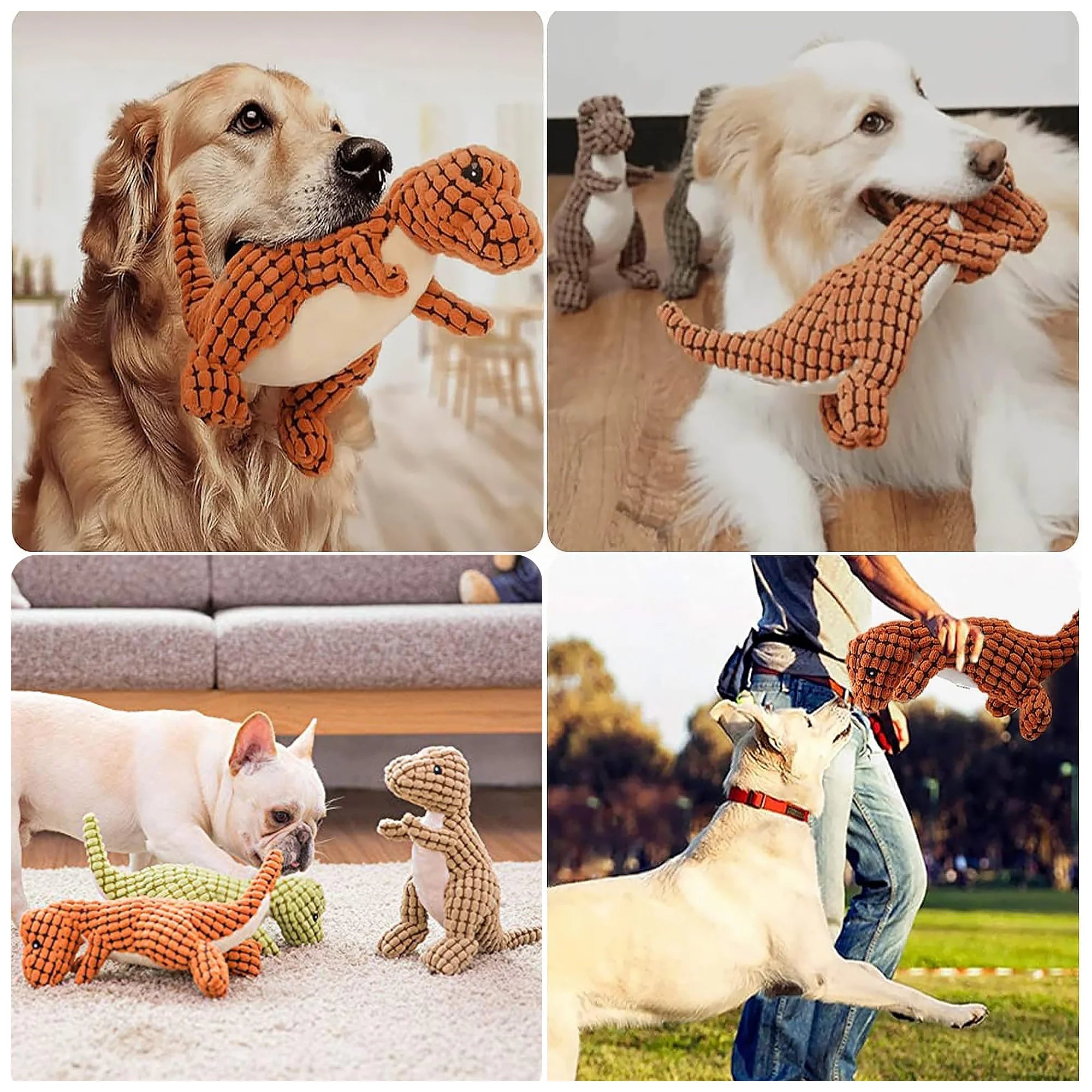 Noisy Plush Interactive Dinosaur Toy – Chew-Friendly, 25cm