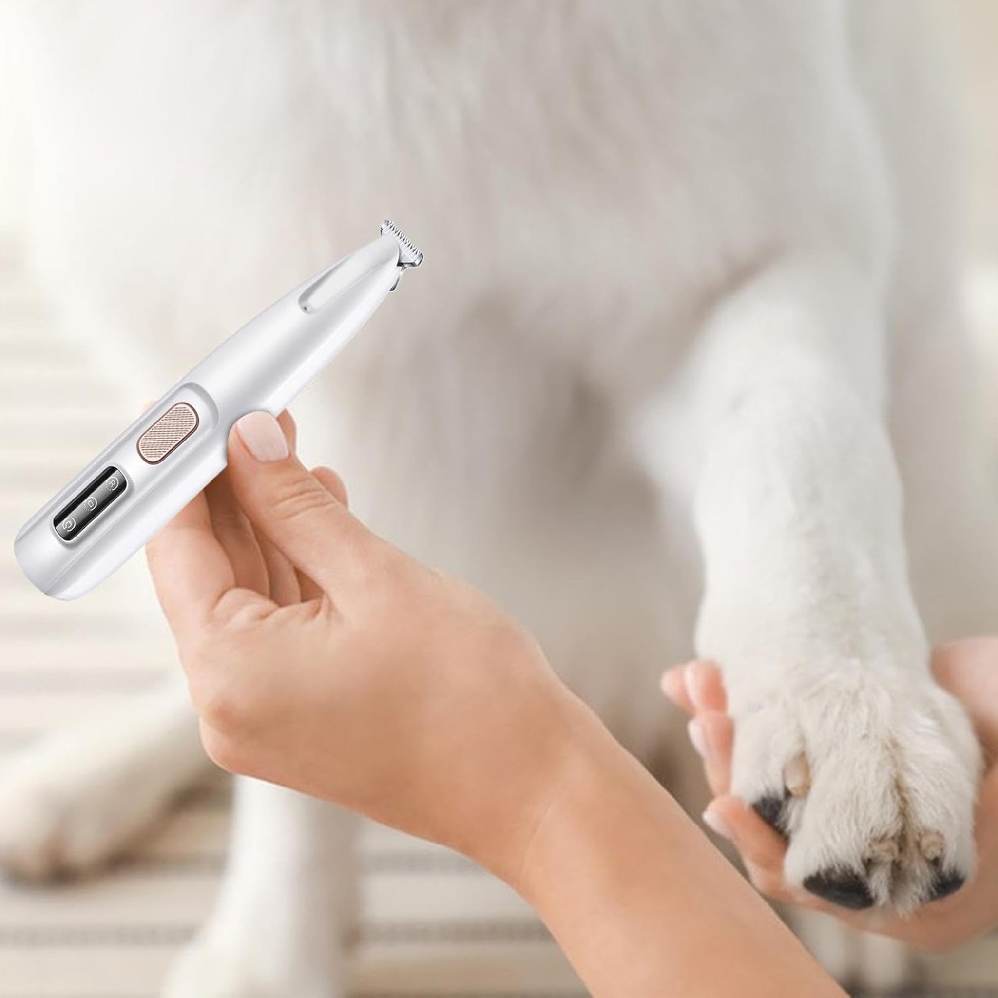 Rechargeable LED Pet Grooming Trimmer – Quiet, Safe & Precise