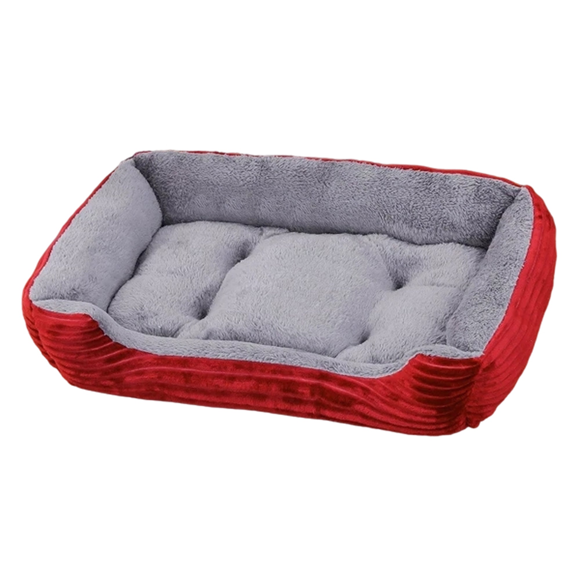 Plush Cotton Pet Bed – Soft, Machine Washable & Non-Slip