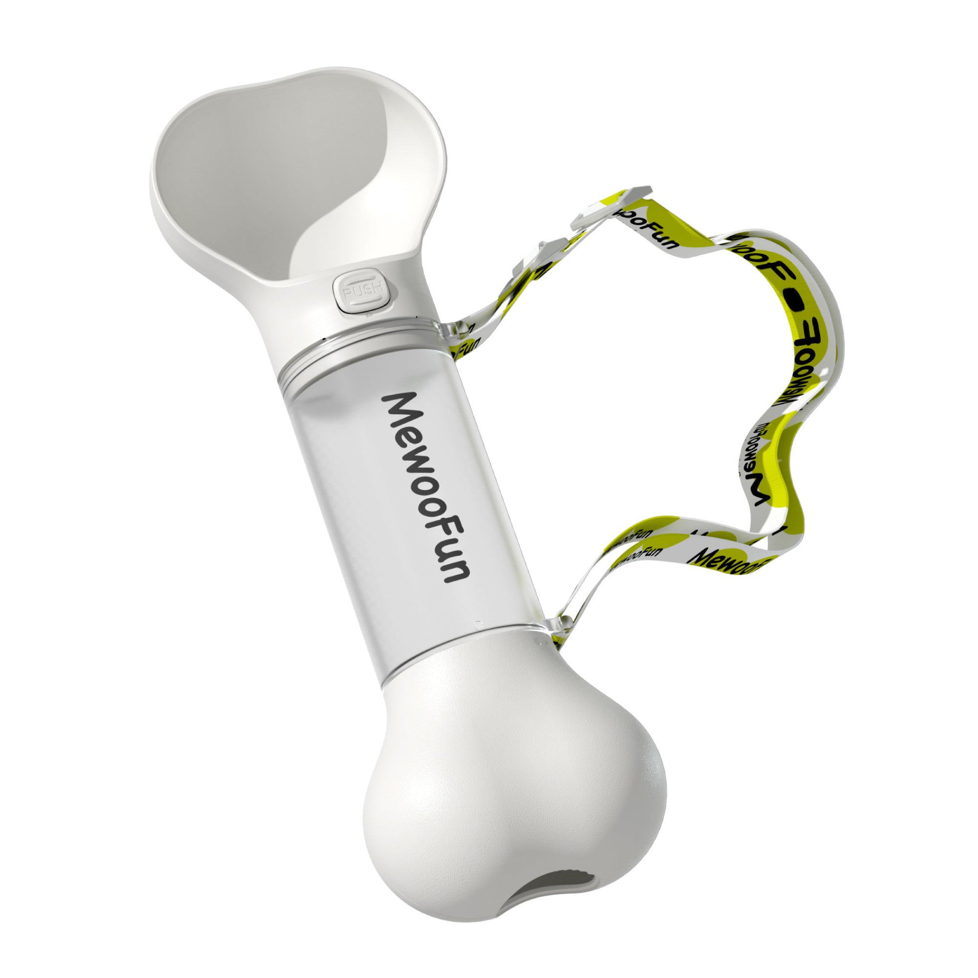 Portable Dog Water Bottle with Feeder & Poop Bag Storage