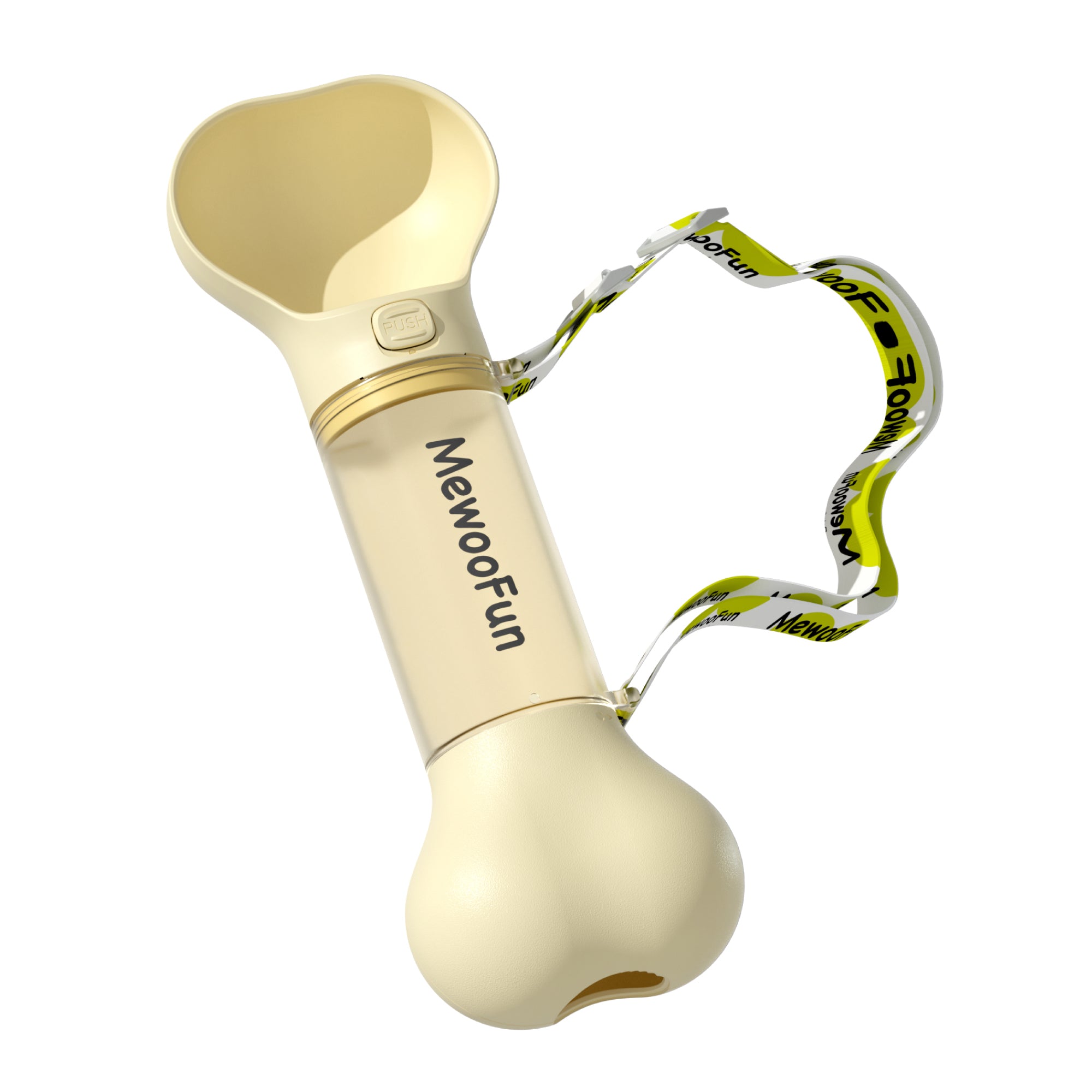 Portable Dog Water Bottle with Feeder & Poop Bag Storage