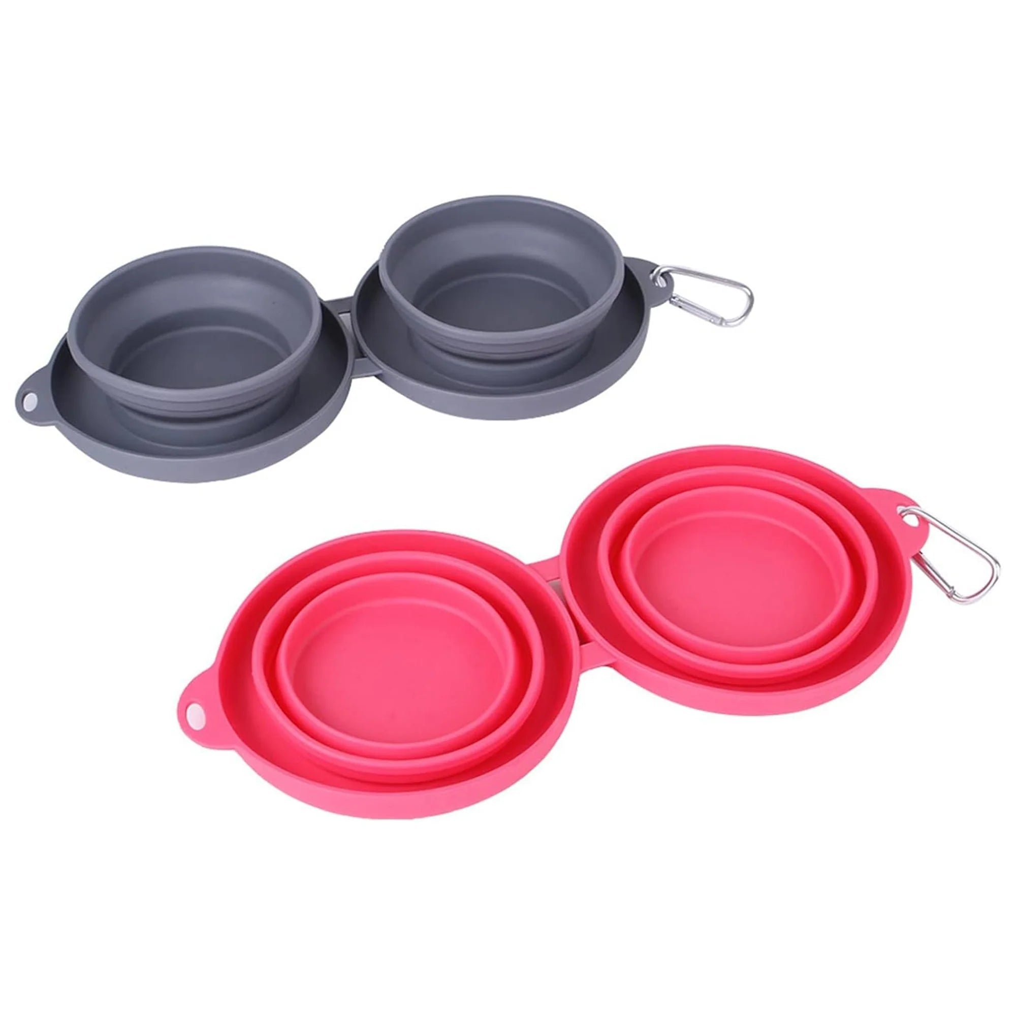 Portable Silicone Collapsible Dog Bowls – No Spill, Easy Clean