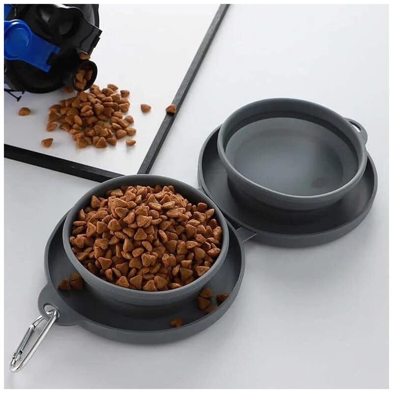 Portable Silicone Collapsible Dog Bowls – No Spill, Easy Clean