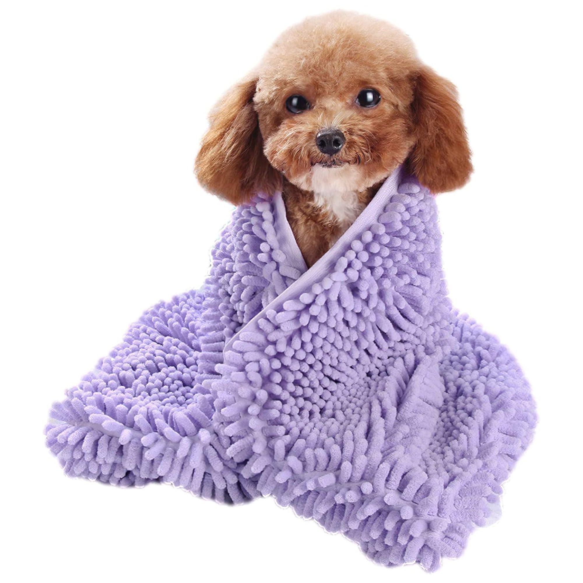 Quick-Dry Pet Towel for Easy Bath Drying – Space-Saving Chenille