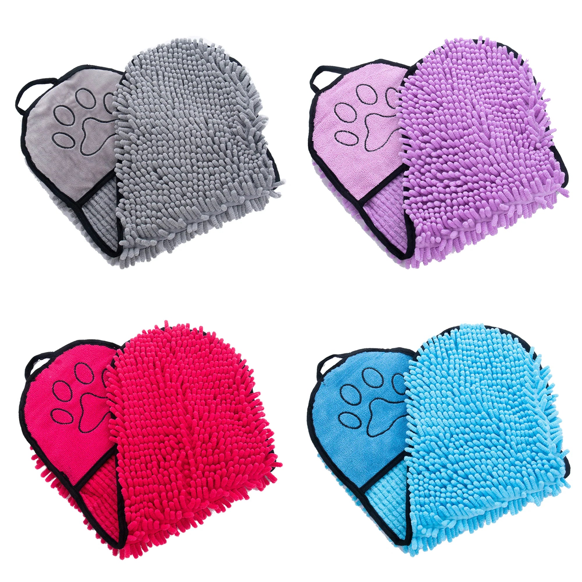 Quick-Dry Pet Towel for Easy Bath Drying – Space-Saving Chenille