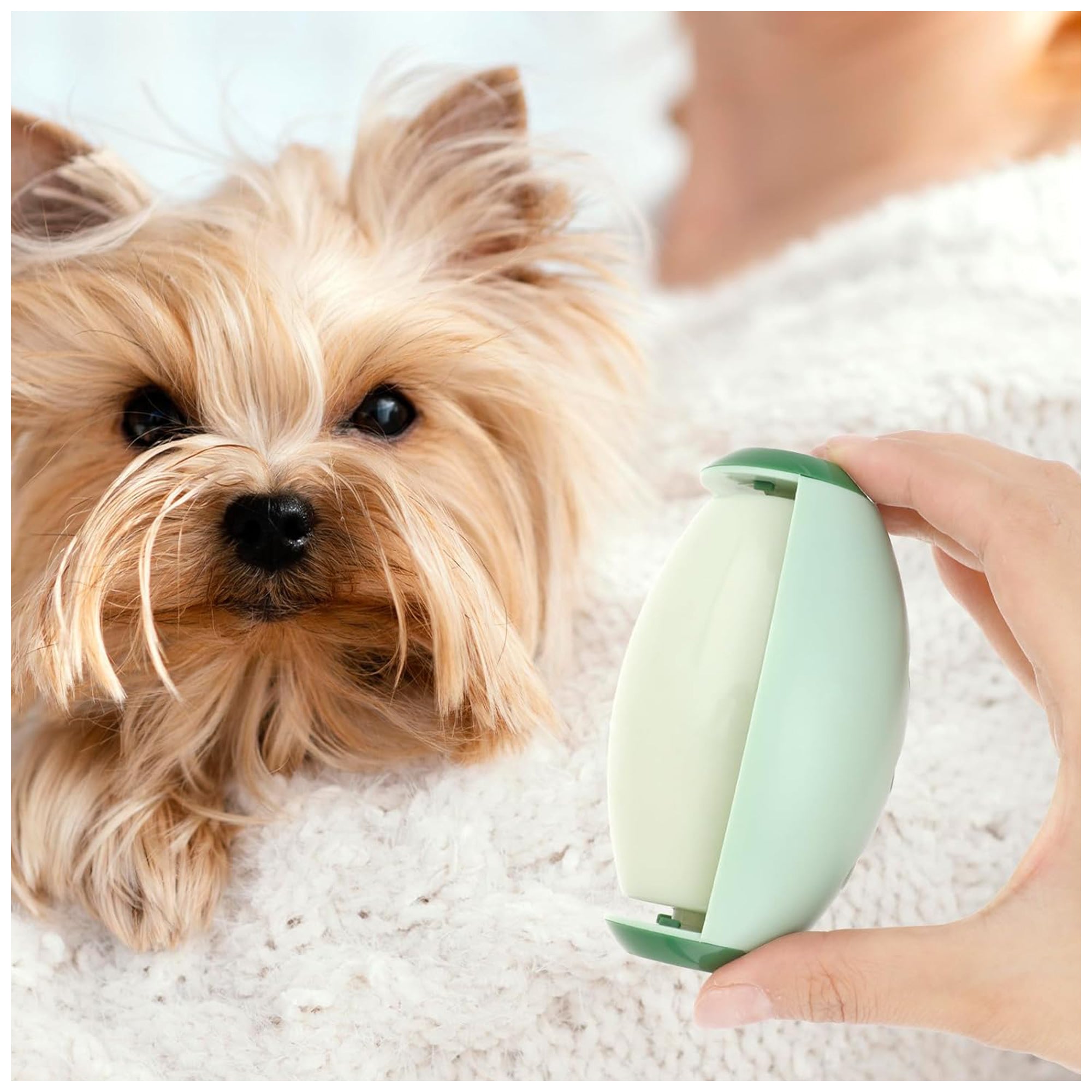 Reusable Gel Pet Hair Remover – Travel-Friendly & Easy Clean