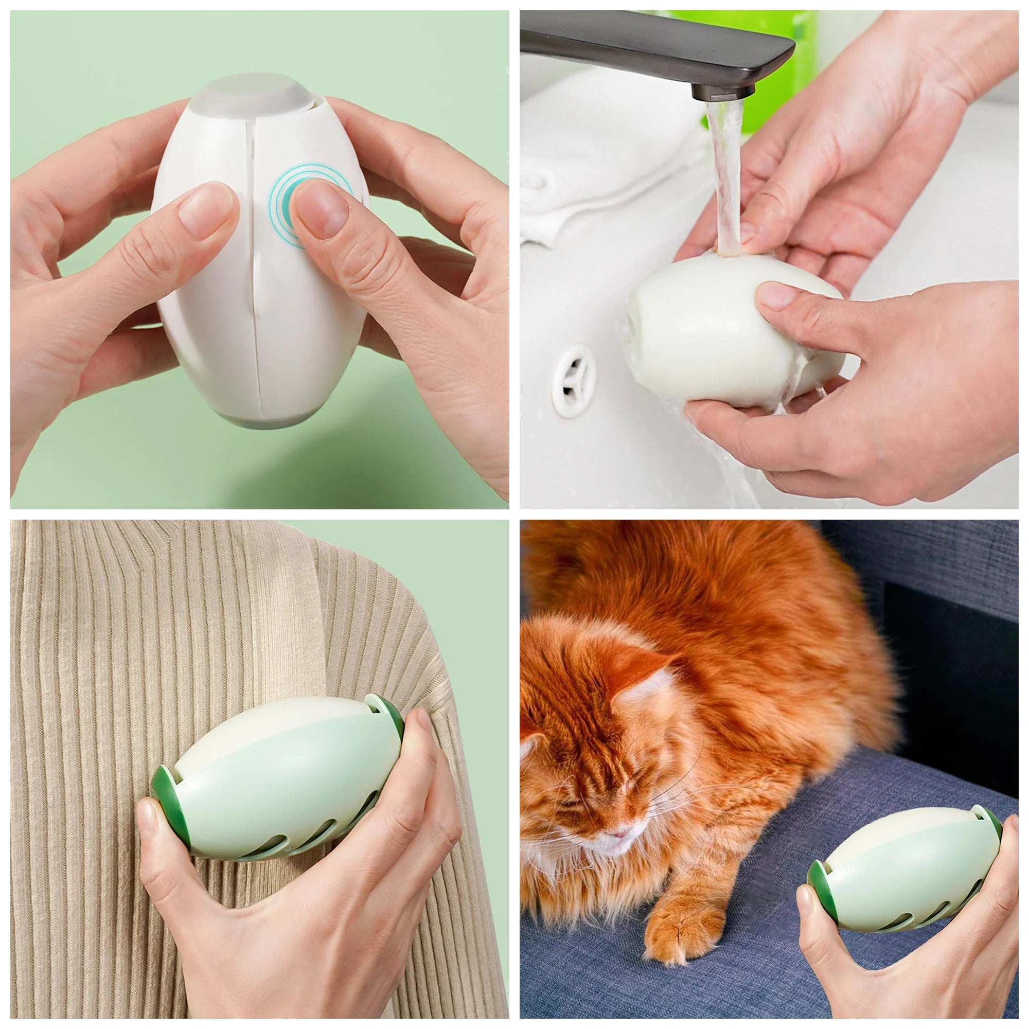 Reusable Gel Pet Hair Remover – Travel-Friendly & Easy Clean