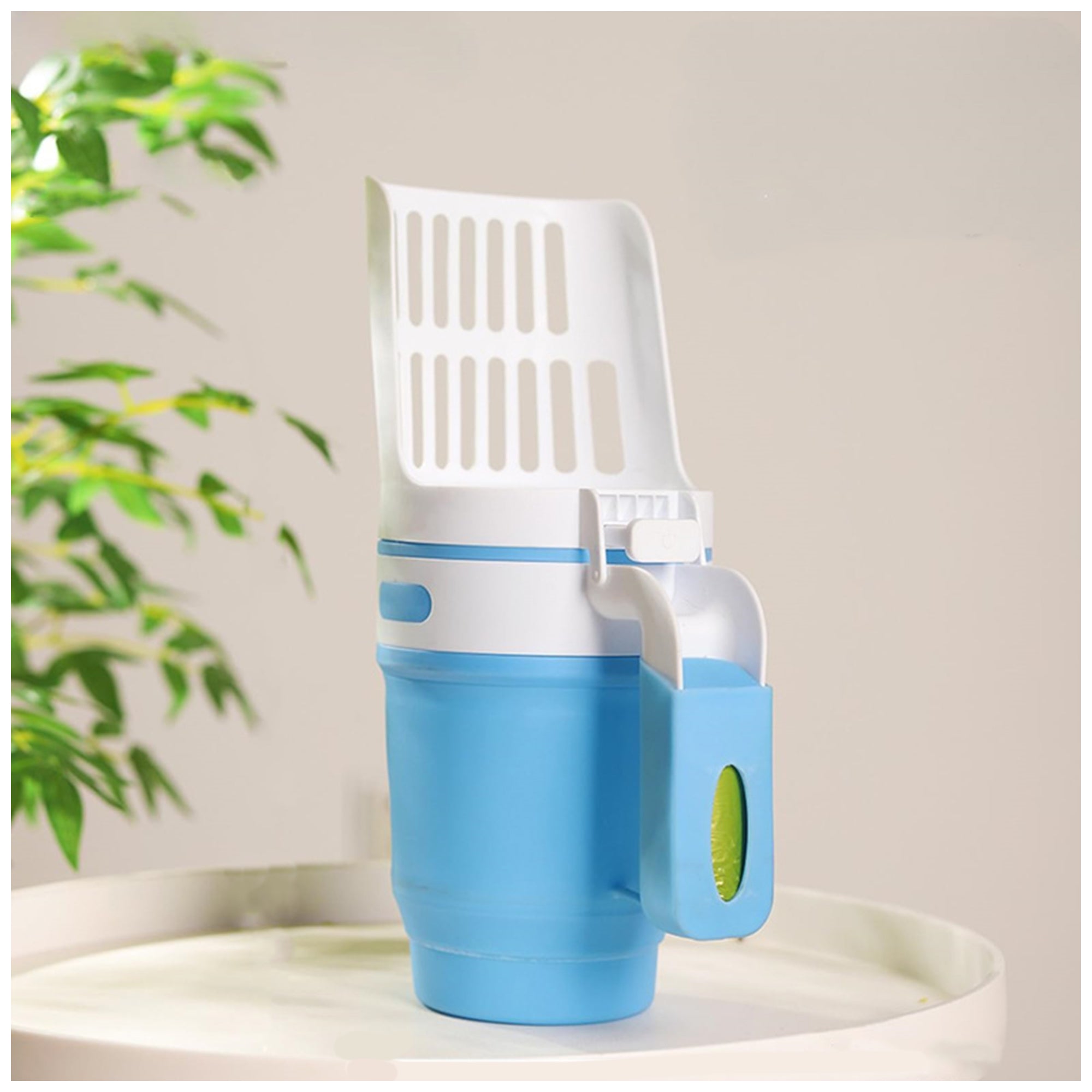 Self-Cleaning Cat Litter Scoop with Trash Bags - Easy Cleanup