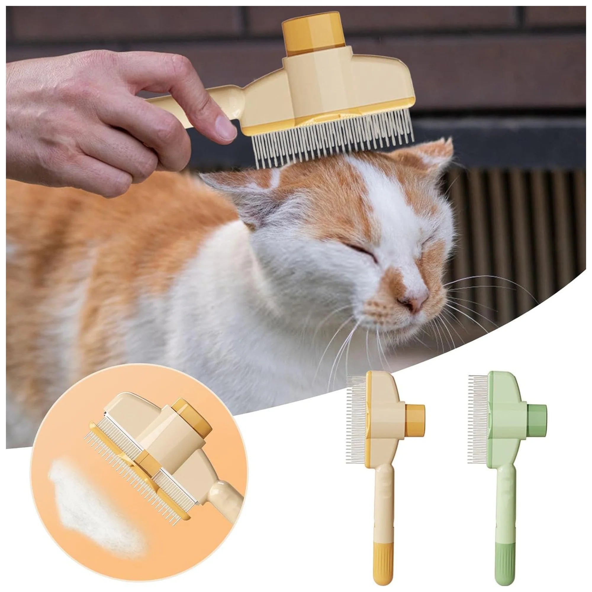 Self-Cleaning Grooming Comb – Ideal for Pets