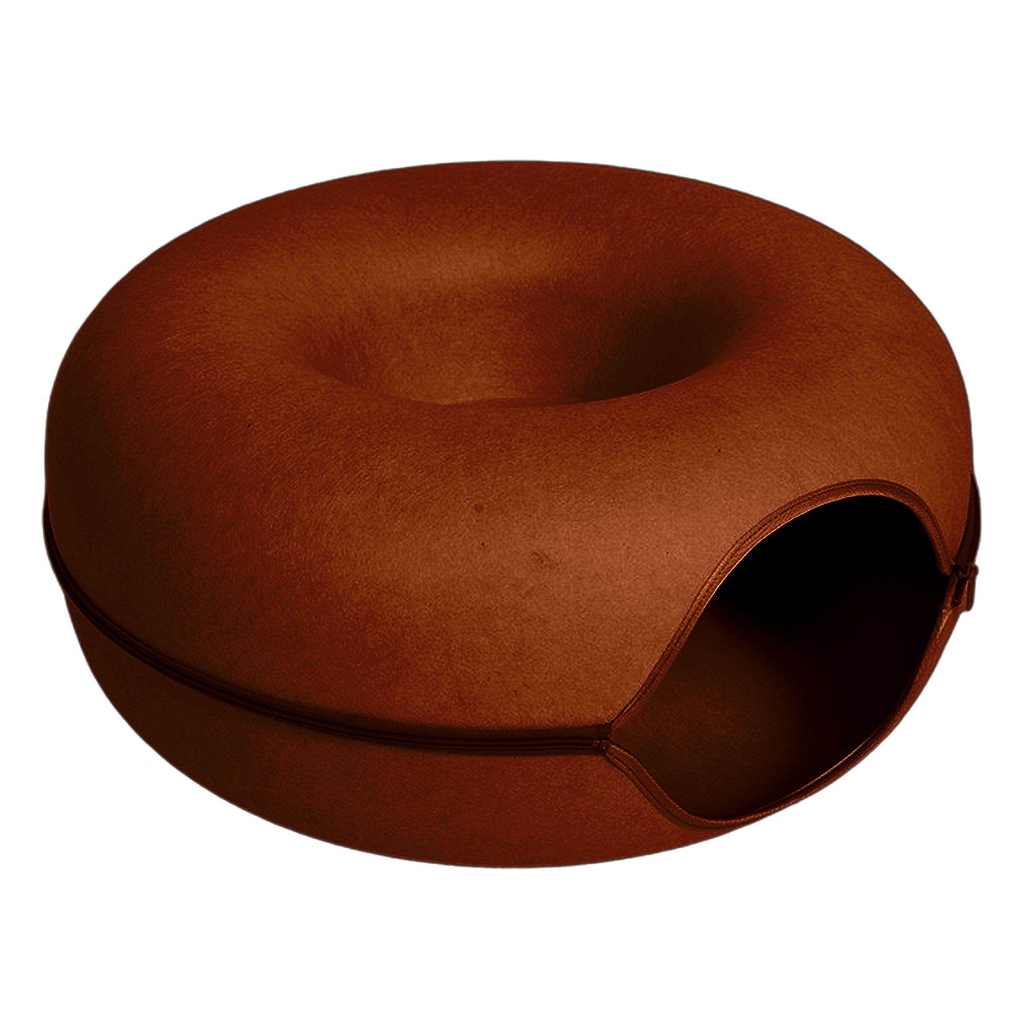 Self-Warming Donut Cat Bed – Plush, Non-Slip & Cozy